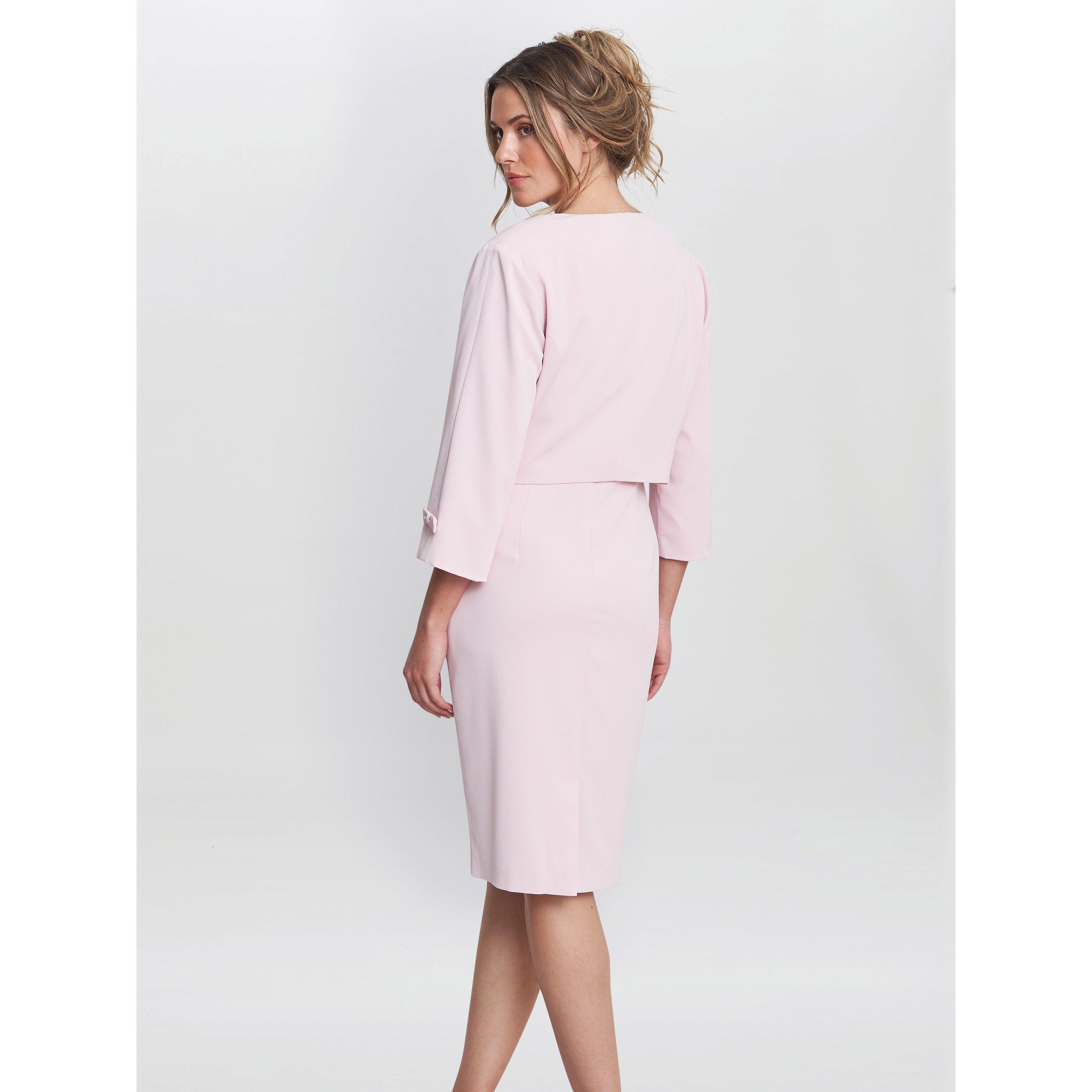 Potpourri Pink - Gina Bacconi - Corinne Crepe Dress And Jacket - 2
