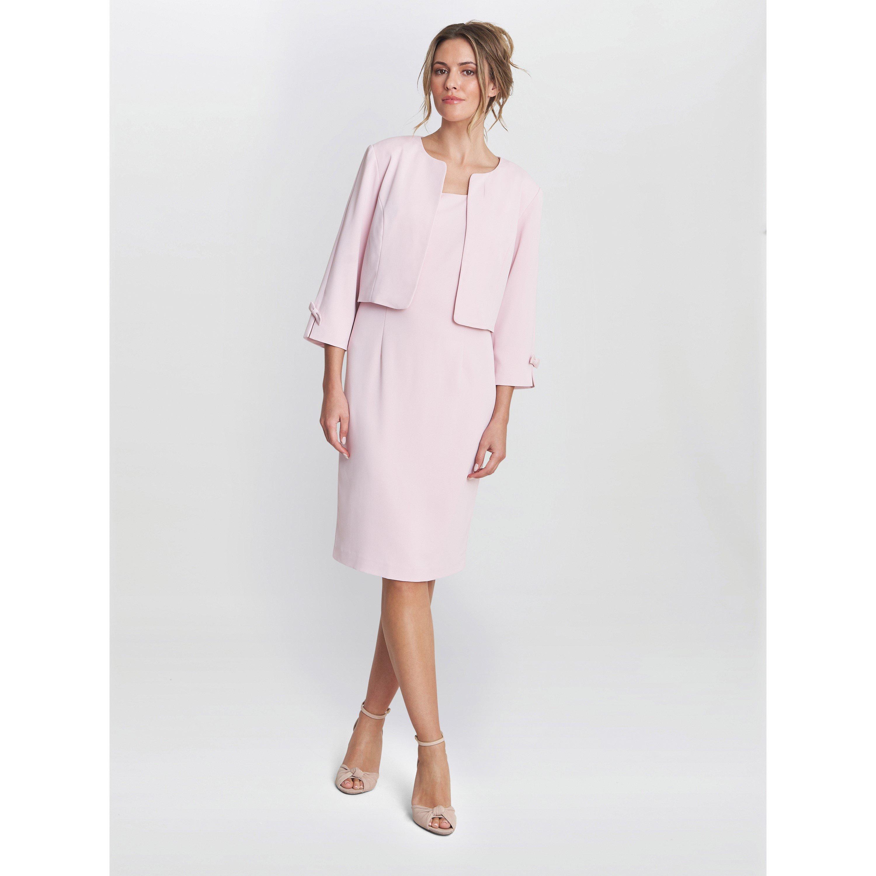 Potpourri Pink - Gina Bacconi - Corinne Crepe Dress And Jacket - 3
