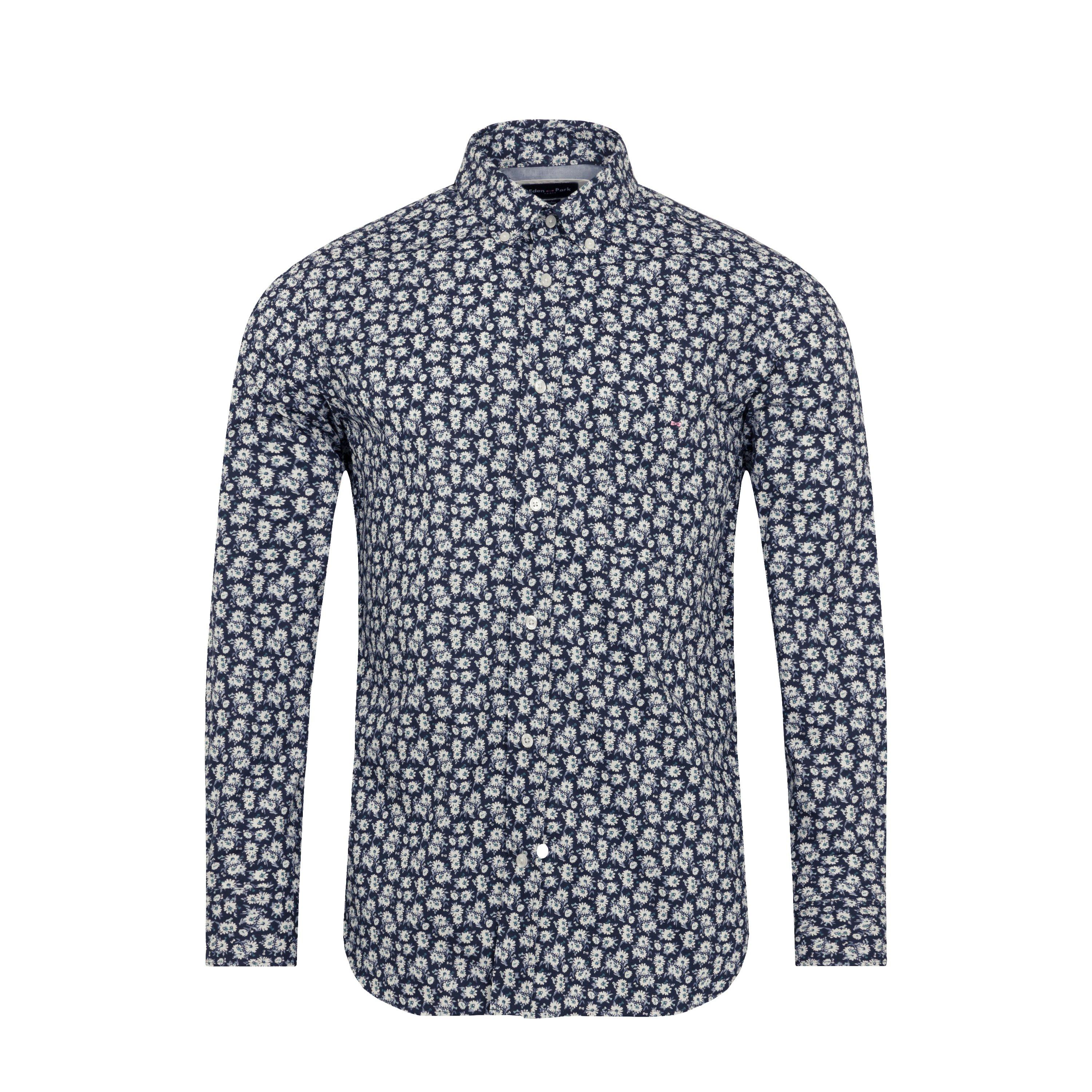 Blc6 - Eden Park - Blue shirt with exclusive floral print - 1