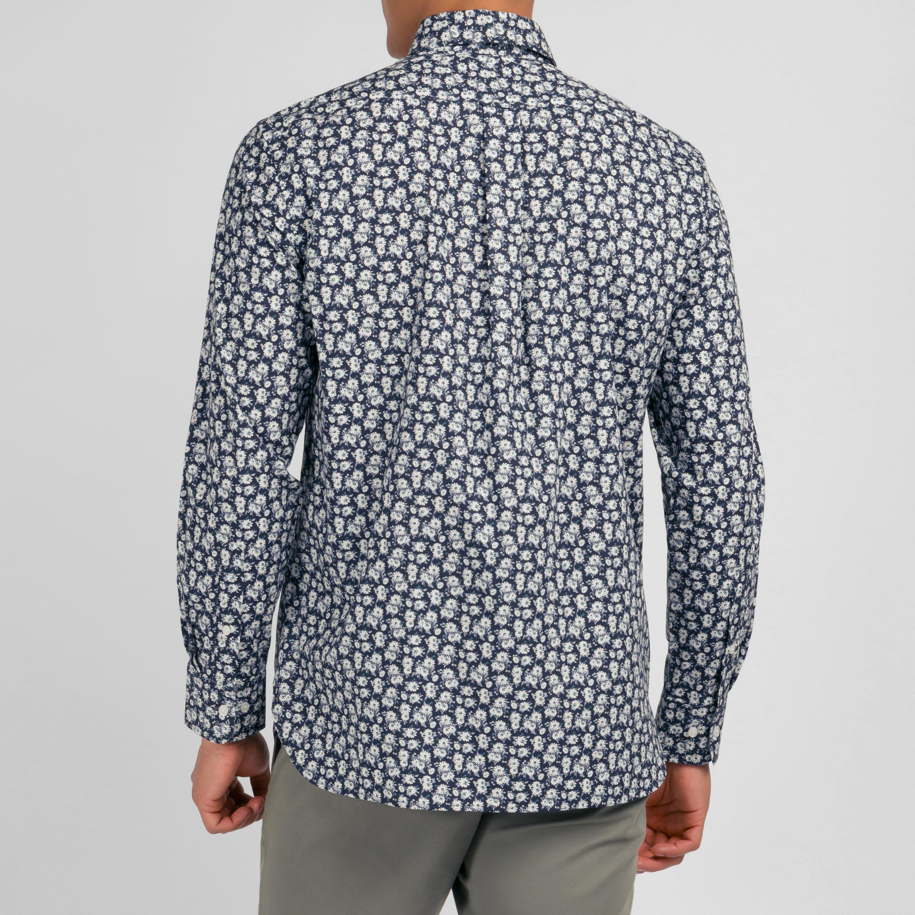 Blc6 - Eden Park - Blue shirt with exclusive floral print - 4
