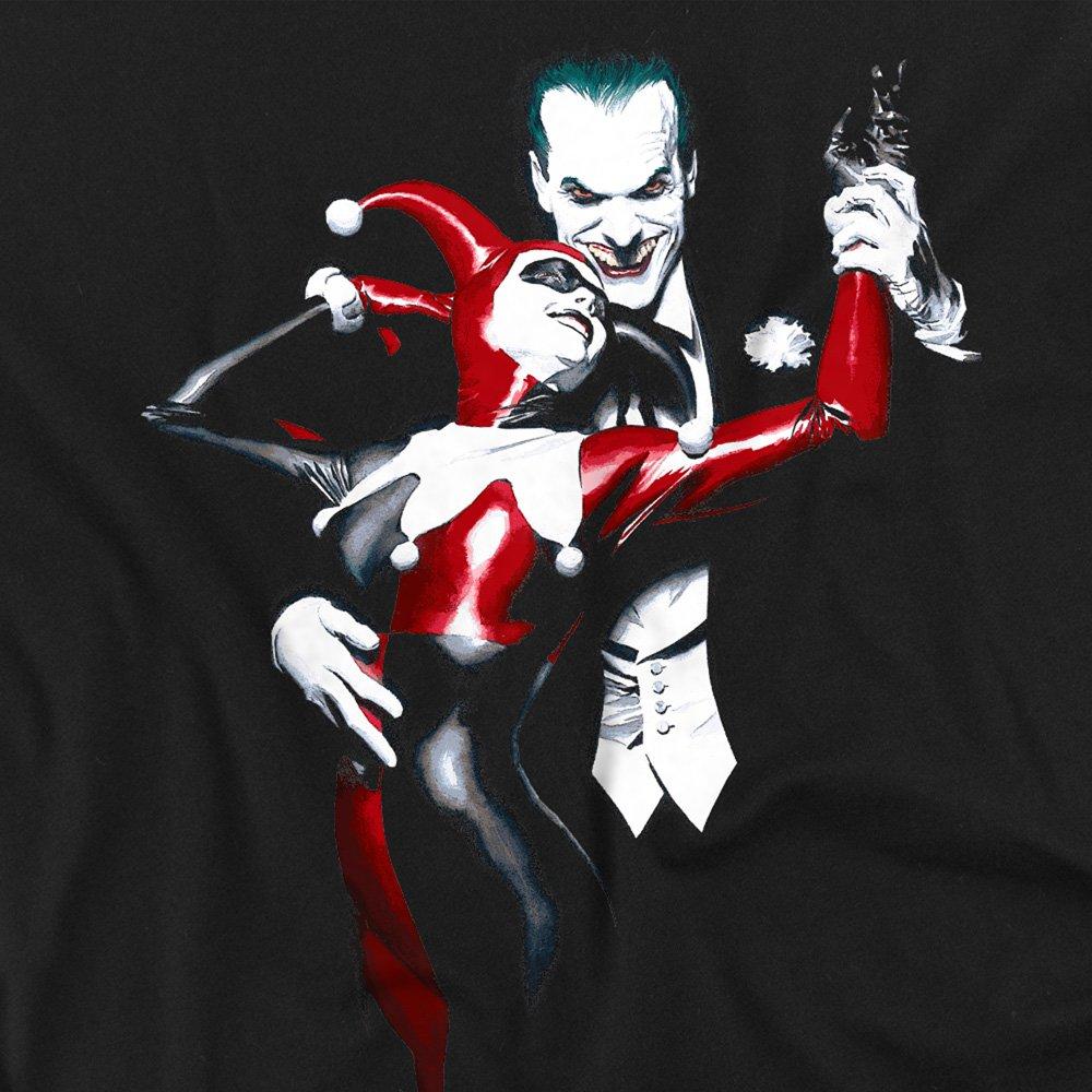 Black - The Batman - Joker & Harley Cotton Mens T-Shirt Black - 2