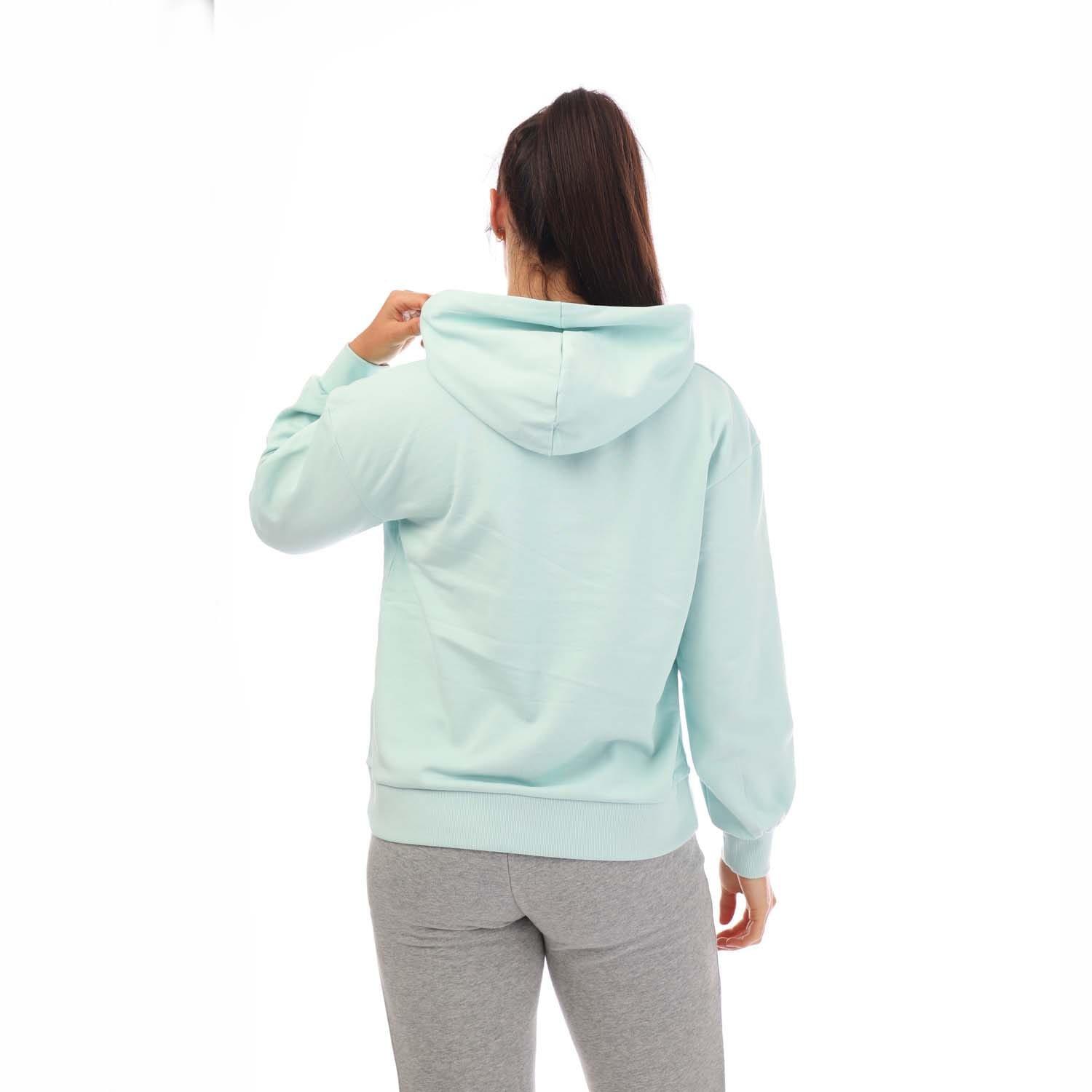 Light Blue - Timberland - Stack Logo Loopback Hoody - 2