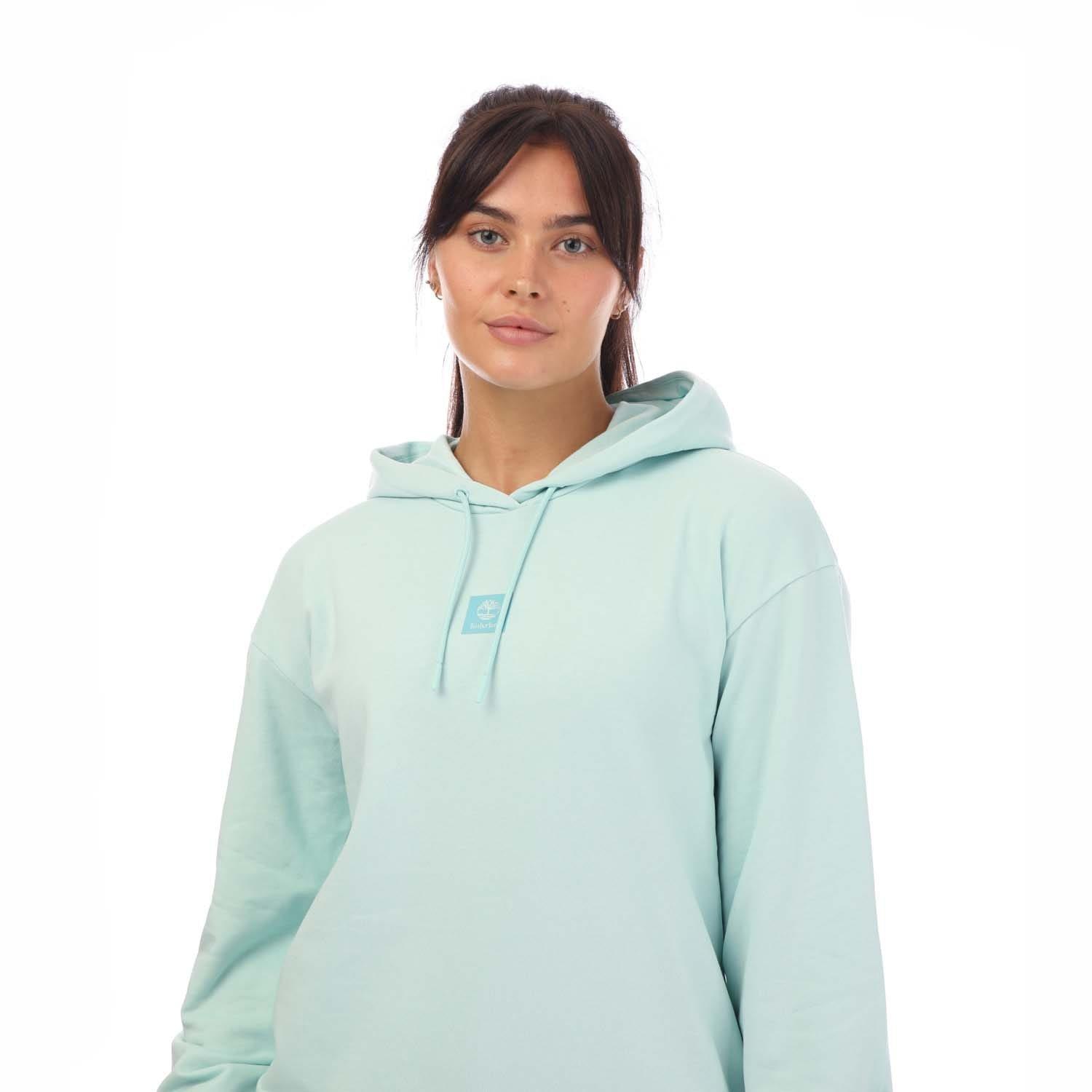 Light Blue - Timberland - Stack Logo Loopback Hoody - 3
