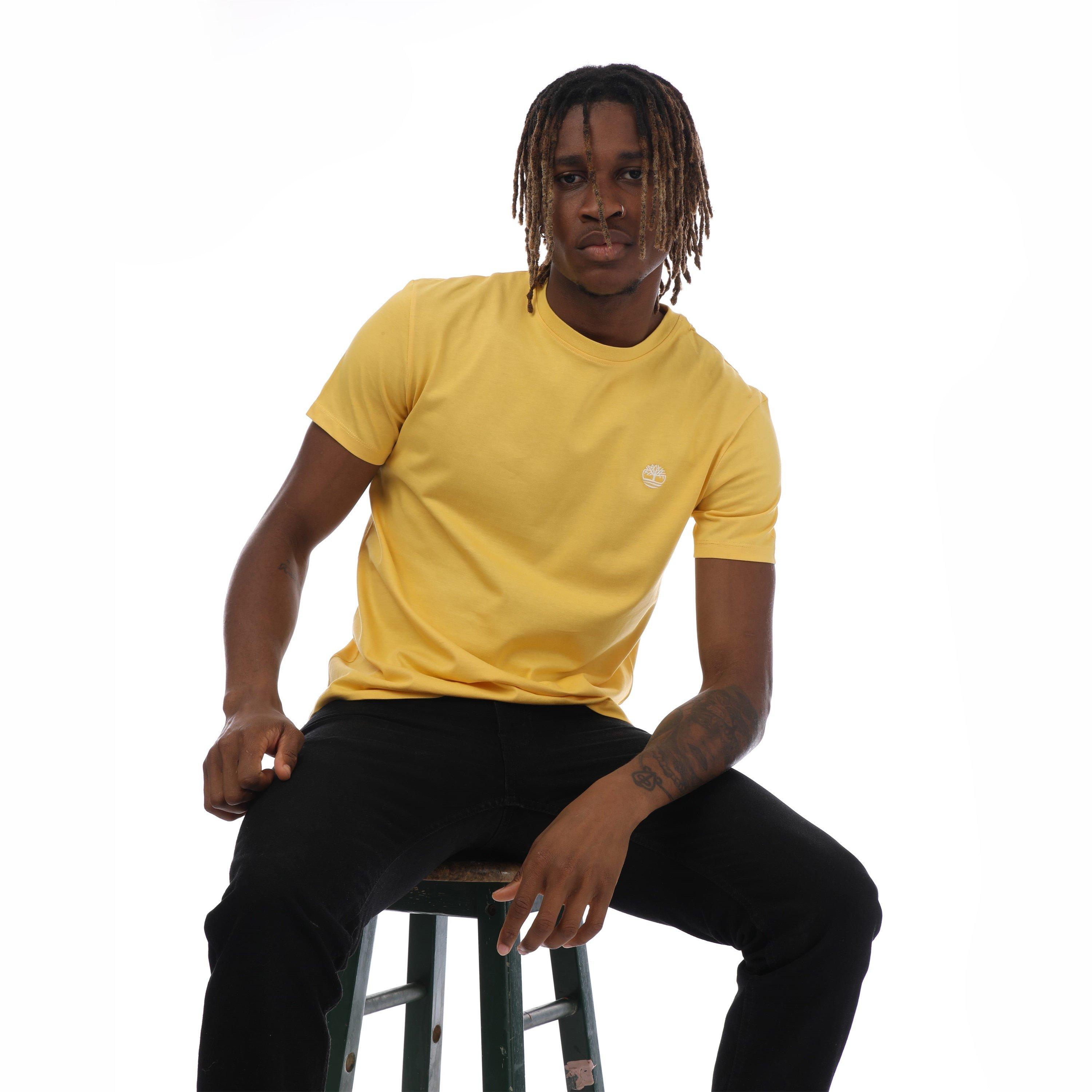 Yellow - Timberland - Dunstan River Crew Neck T-Shirt - 4