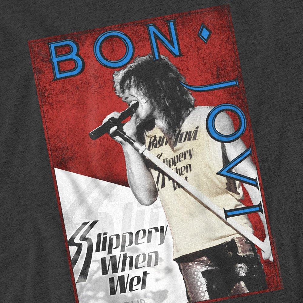 Grey - Bon Jovi - Bon Jovi 86 Tour T-Shirt Charcoal - 2