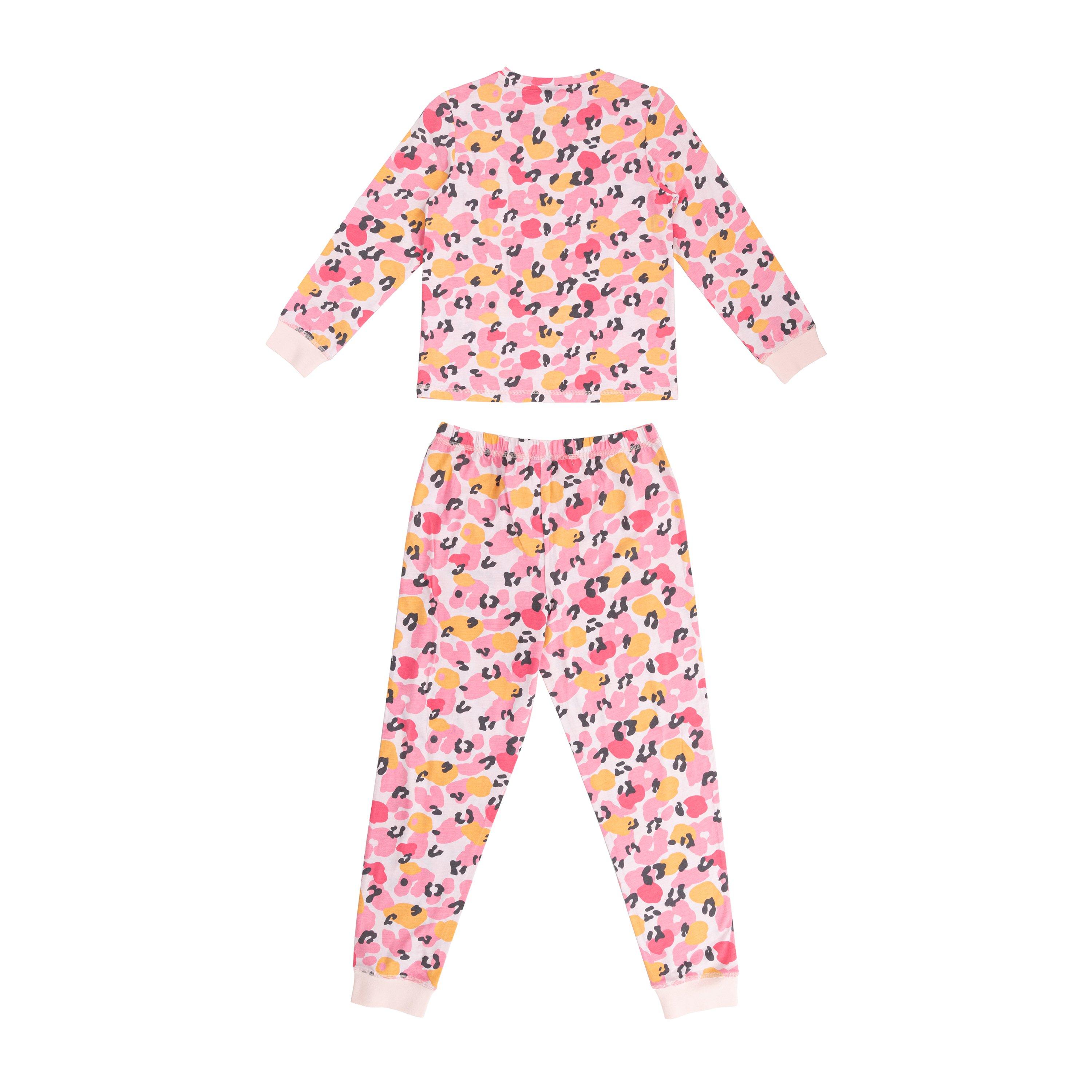 Pink/Orange - Star - Leopard Pyjamas 3pk Girl - 3