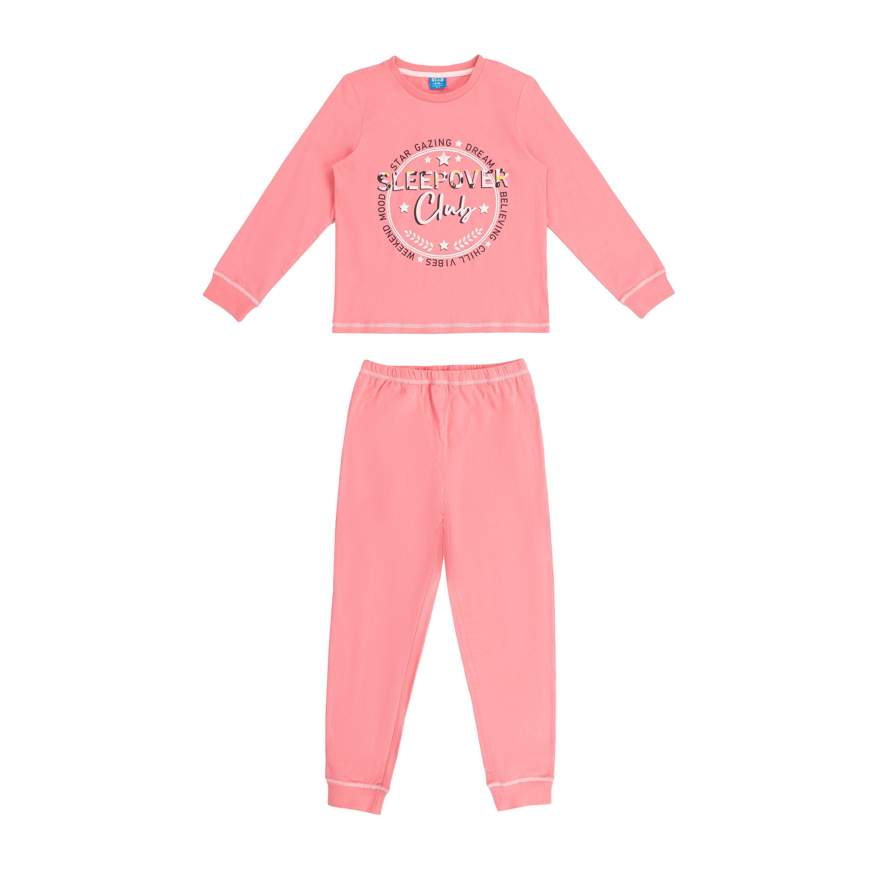 Pink/Orange - Star - Leopard Pyjamas 3pk Girl - 4