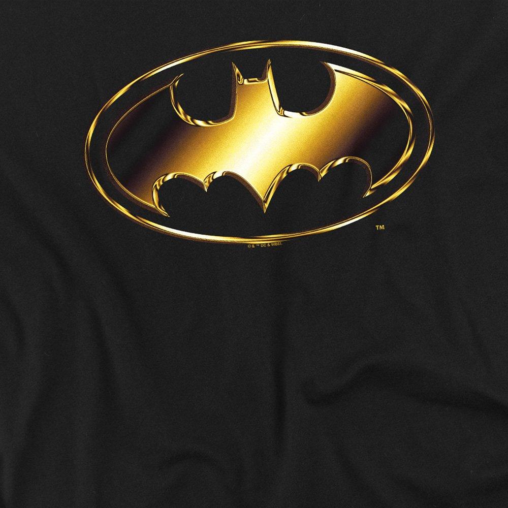 Black - Batman - Batman Chrome Logo Mens T-Shirt Black - 2