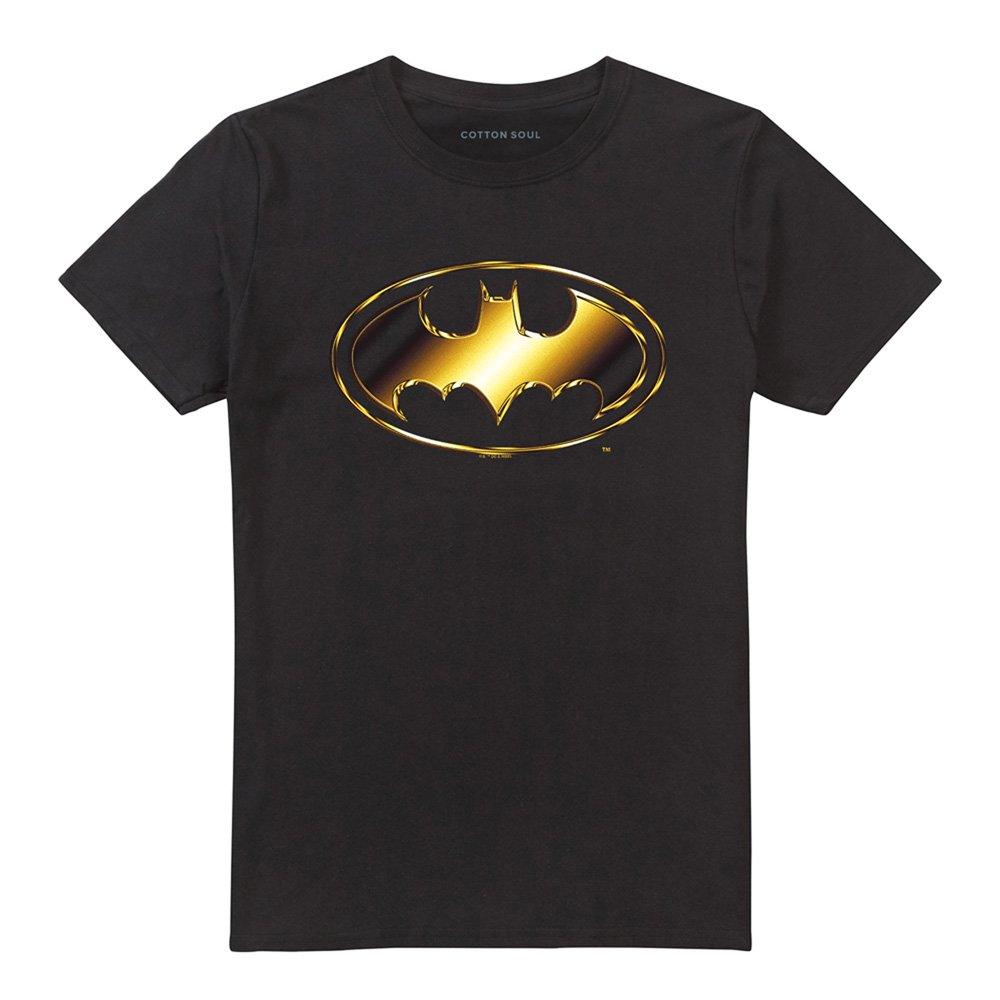 Black - Batman - Batman Chrome Logo Mens T-Shirt Black - 4