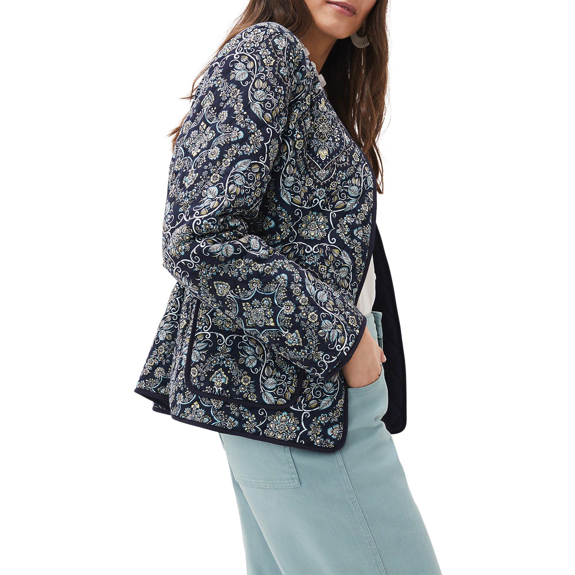 Navy/Multi - Phase Eight - Women's Polly Paisley Reversible Quilted Jacket - 12