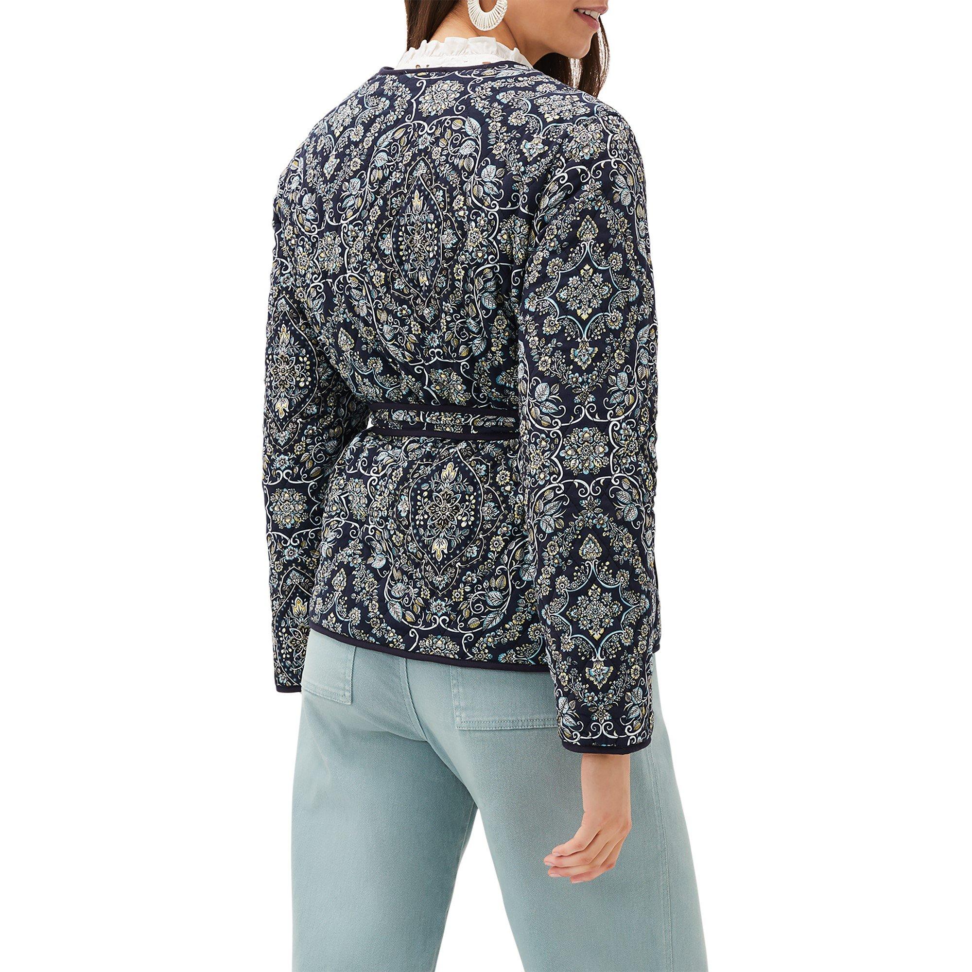 Navy/Multi - Phase Eight - Women's Polly Paisley Reversible Quilted Jacket - 3