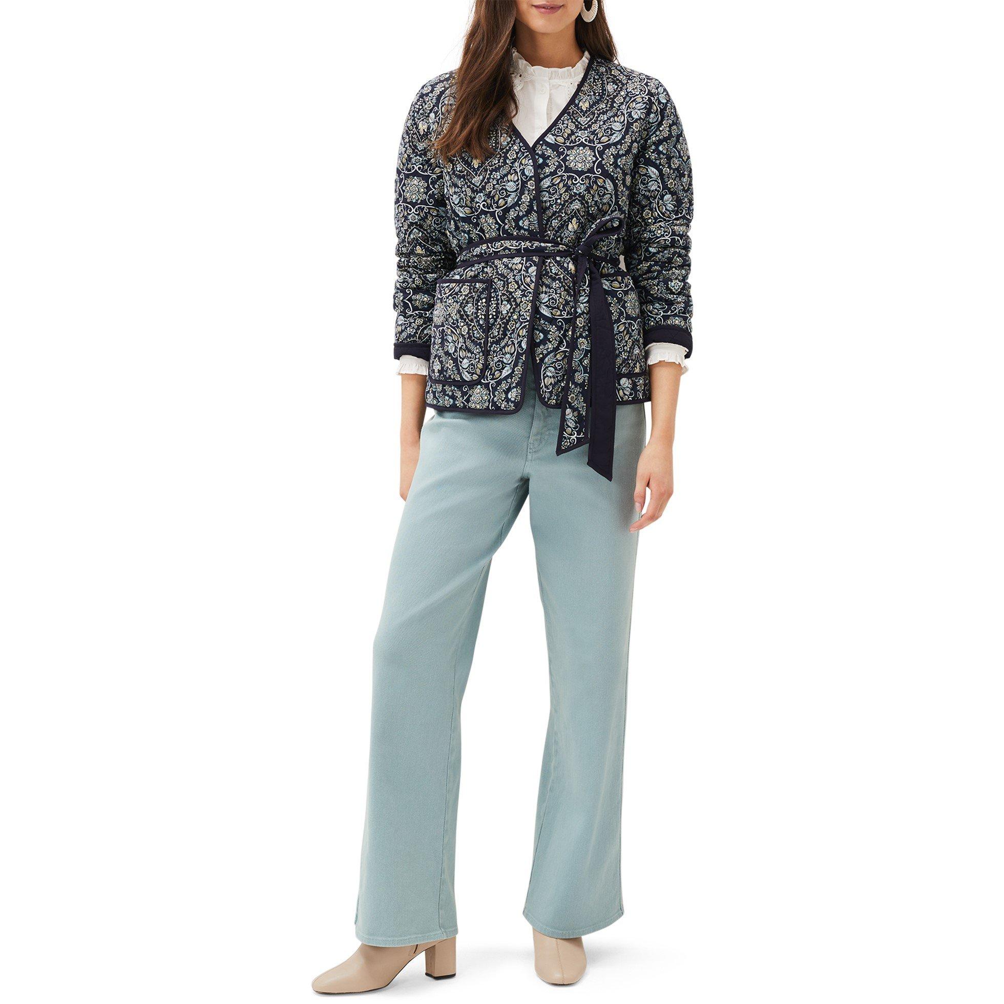 Navy/Multi - Phase Eight - Women's Polly Paisley Reversible Quilted Jacket - 6