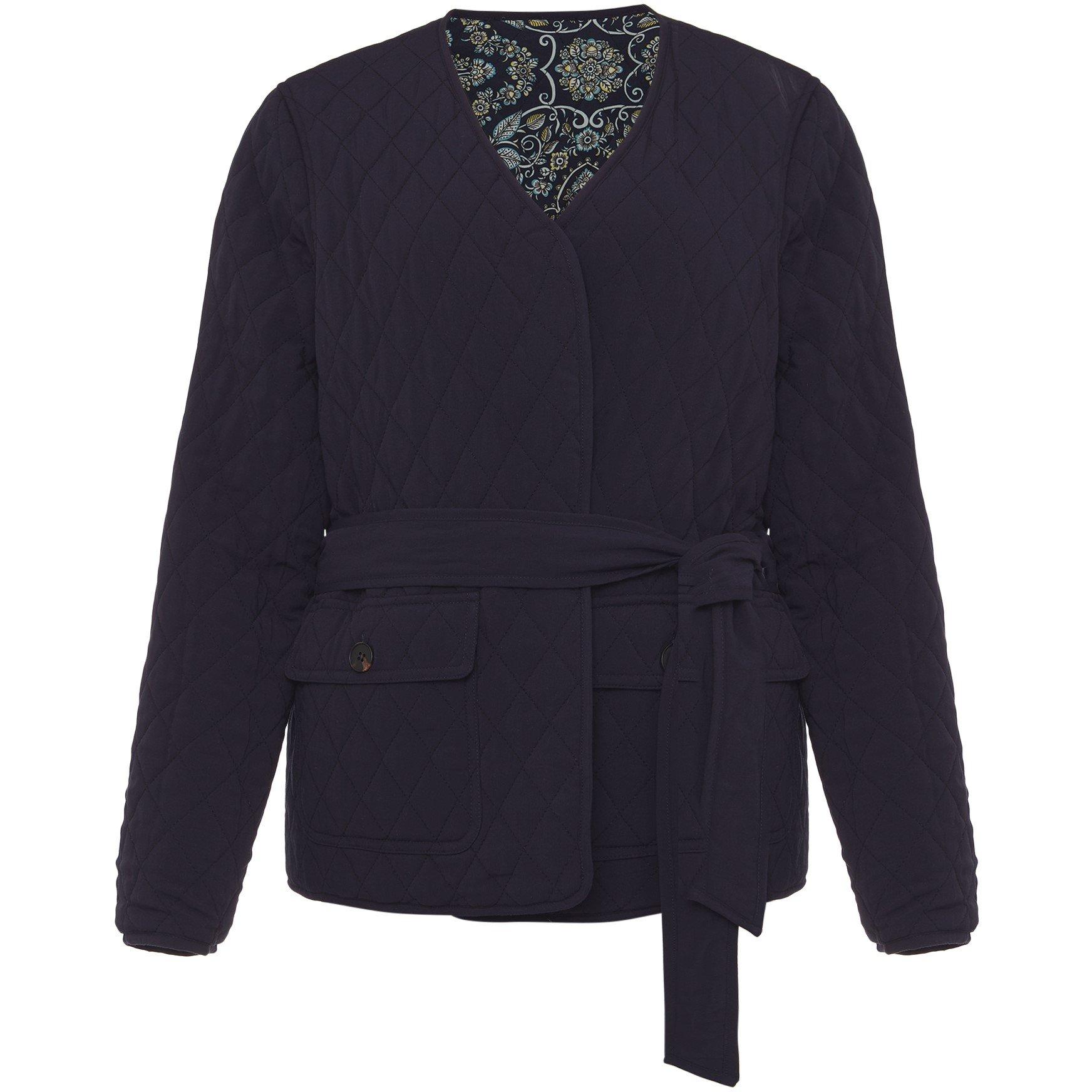 Navy/Multi - Phase Eight - Women's Polly Paisley Reversible Quilted Jacket - 7