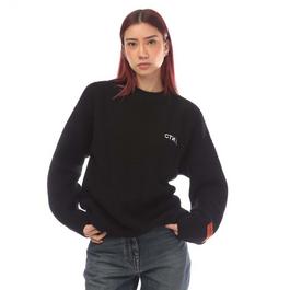Heron Preston CTNMB Knitted Oversized Crewneck Sweater