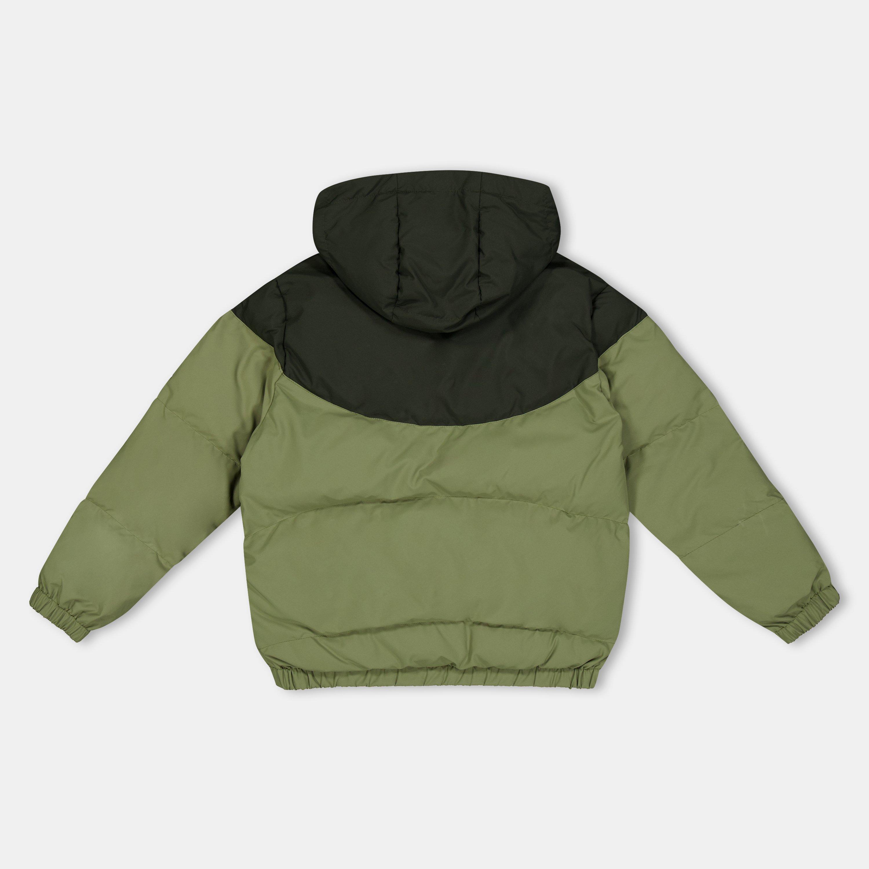 Sapwood/Khaki - Lacoste - Kids'  Padded Water-Resistant Puffer Jacket - 2