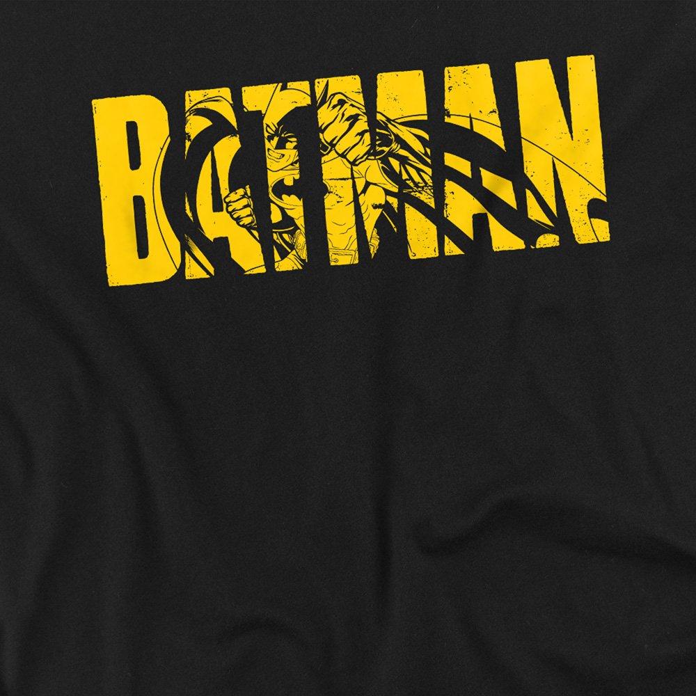 Black - Batman - Batman Text Mens Mens T-Shirt Black - 2