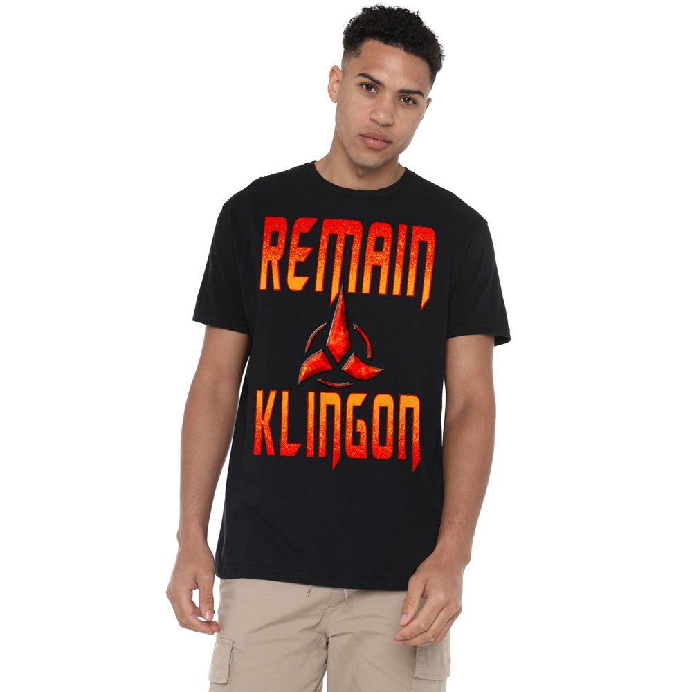 Black - Star Trek - Star Trek Discovery Remain Klingon T Shirt Black - 1