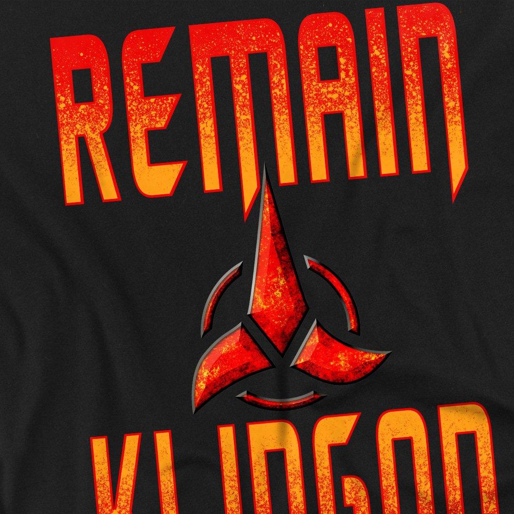 Black - Star Trek - Star Trek Discovery Remain Klingon T Shirt Black - 2