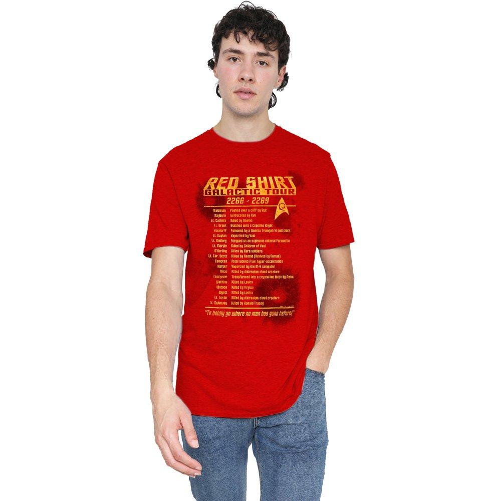 Red - Star Trek - Star Trek Red Shirt Tour T-Shirt Red - 1