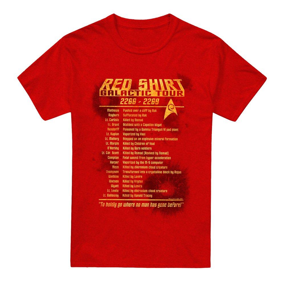 Red - Star Trek - Star Trek Red Shirt Tour T-Shirt Red - 4