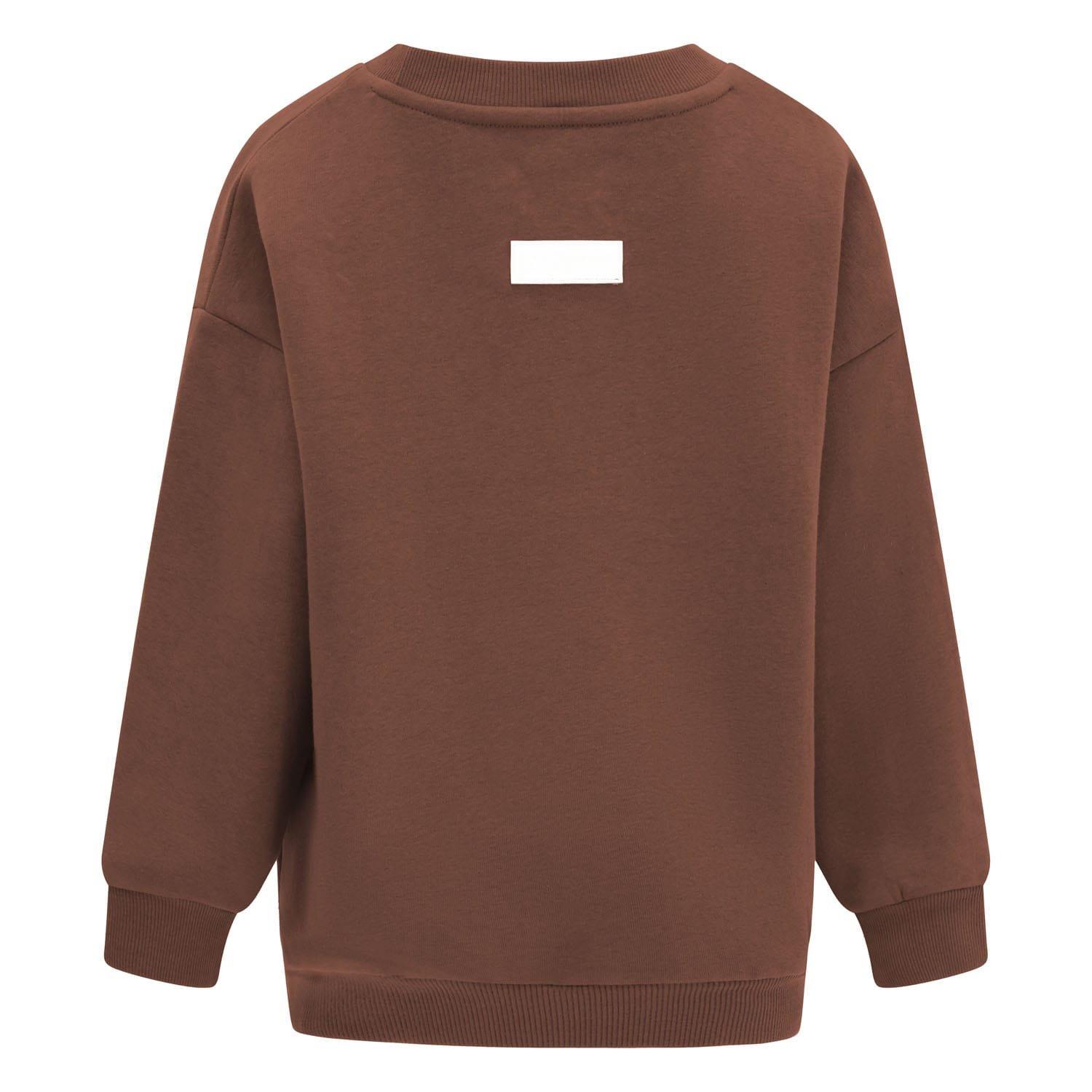 Brown - Blank Essentials - Crewneck Sweat - 2