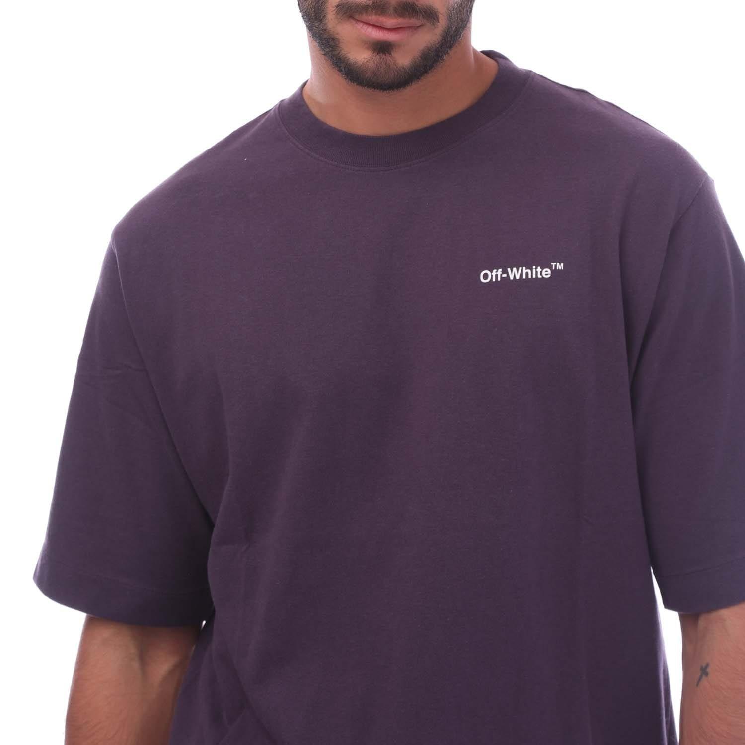 Purple - Off White - Caravaggio Crownin Skate T-Shirt - 3