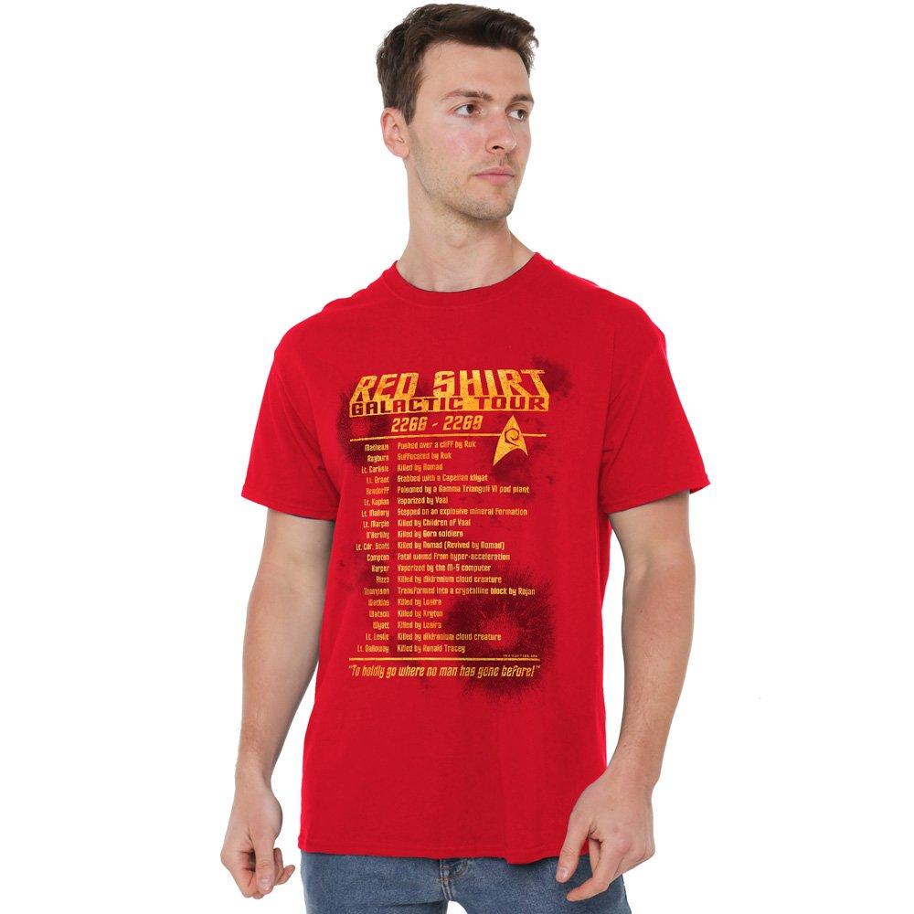 Red - Star Trek - Star Trek Red Shirt Tour T Shirt Red - 1