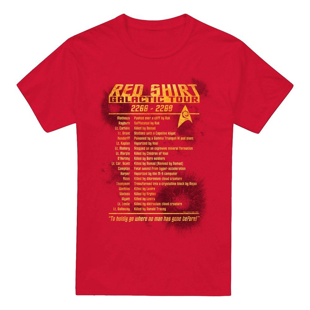 Red - Star Trek - Star Trek Red Shirt Tour T Shirt Red - 4
