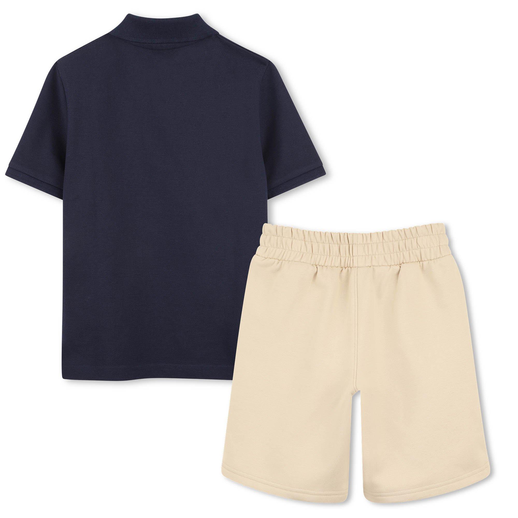 Navy/Beige - Boss - Kids' Clothing Set - 2