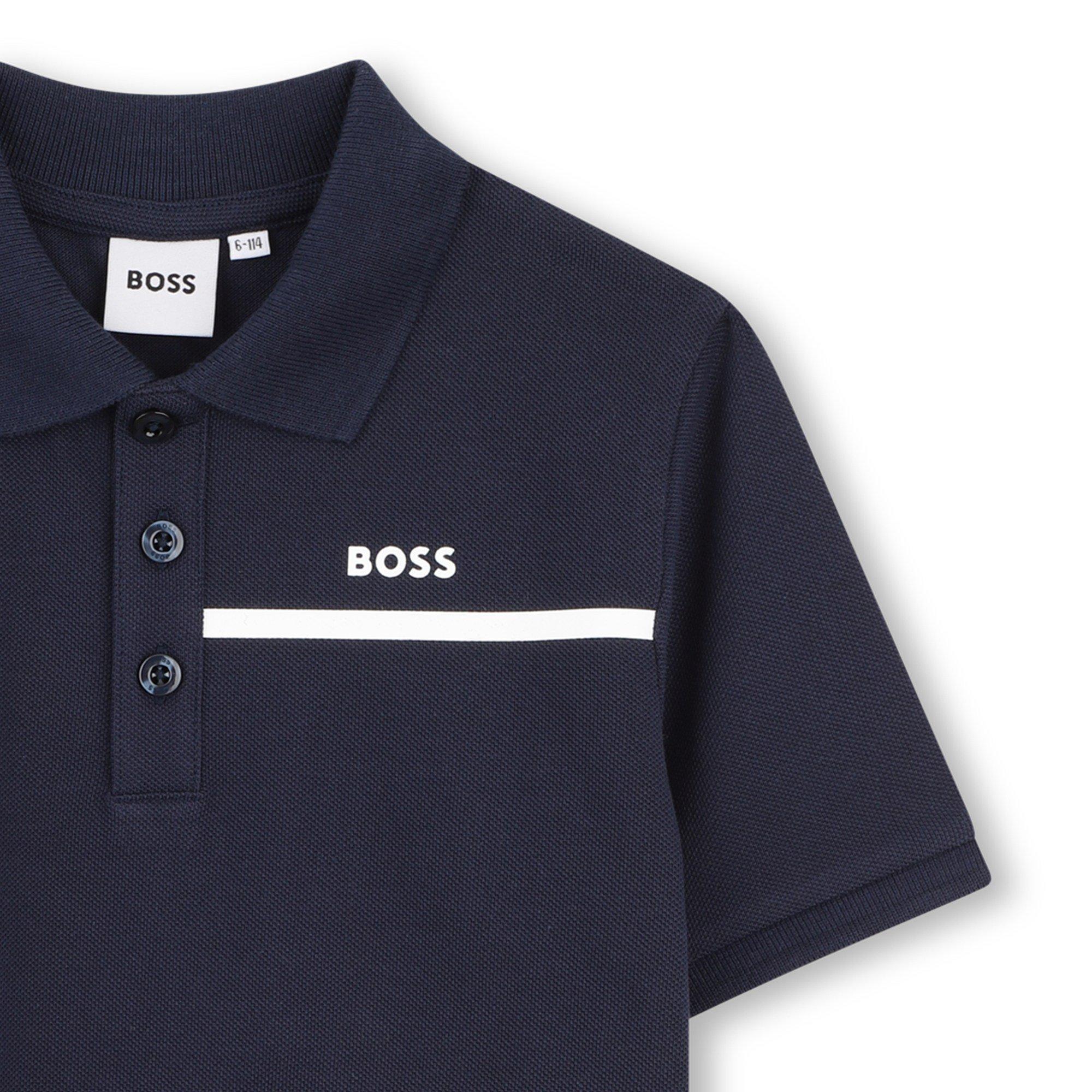 Navy/Beige - Boss - Kids' Clothing Set - 3