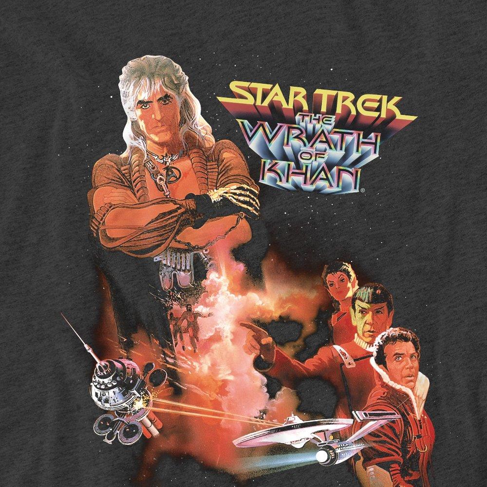 Grey - Star Trek - Star Trek Wrath Of Khan(Movie) T-Shirt Charcoal - 2