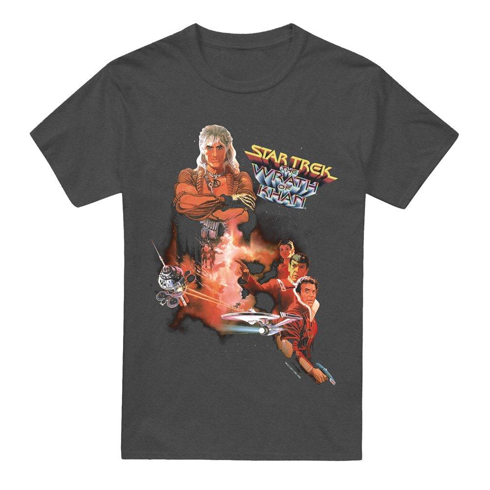 Grey - Star Trek - Star Trek Wrath Of Khan(Movie) T-Shirt Charcoal - 4