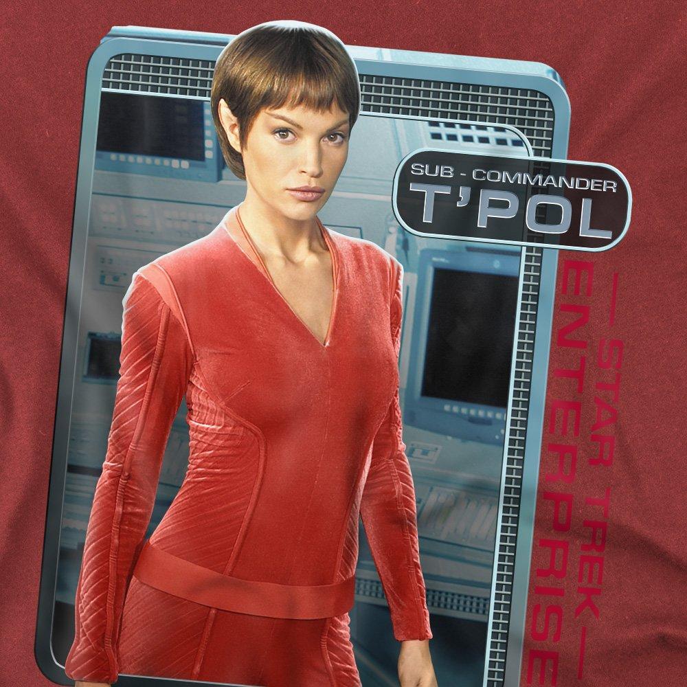 Red - Star Trek - Star Trek Tpol T Shirt Cardinal - 2