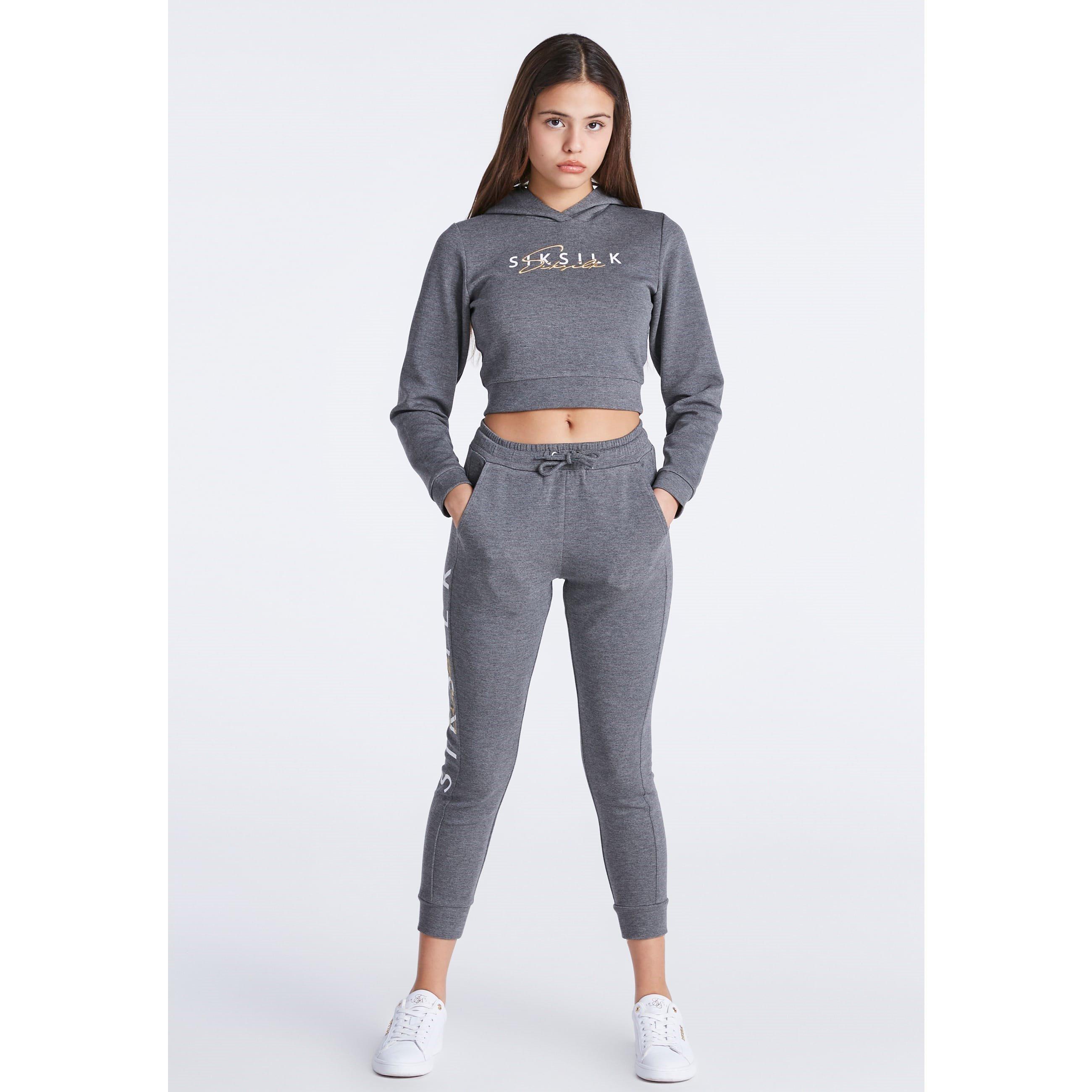 Grey Marl - SikSilk - Signature Track Top - 3