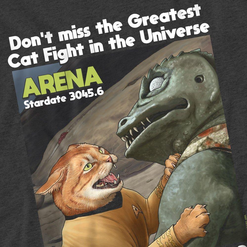 Grey - Star Trek - Star Trek Cat Fight T-Shirt Charcoal - 2