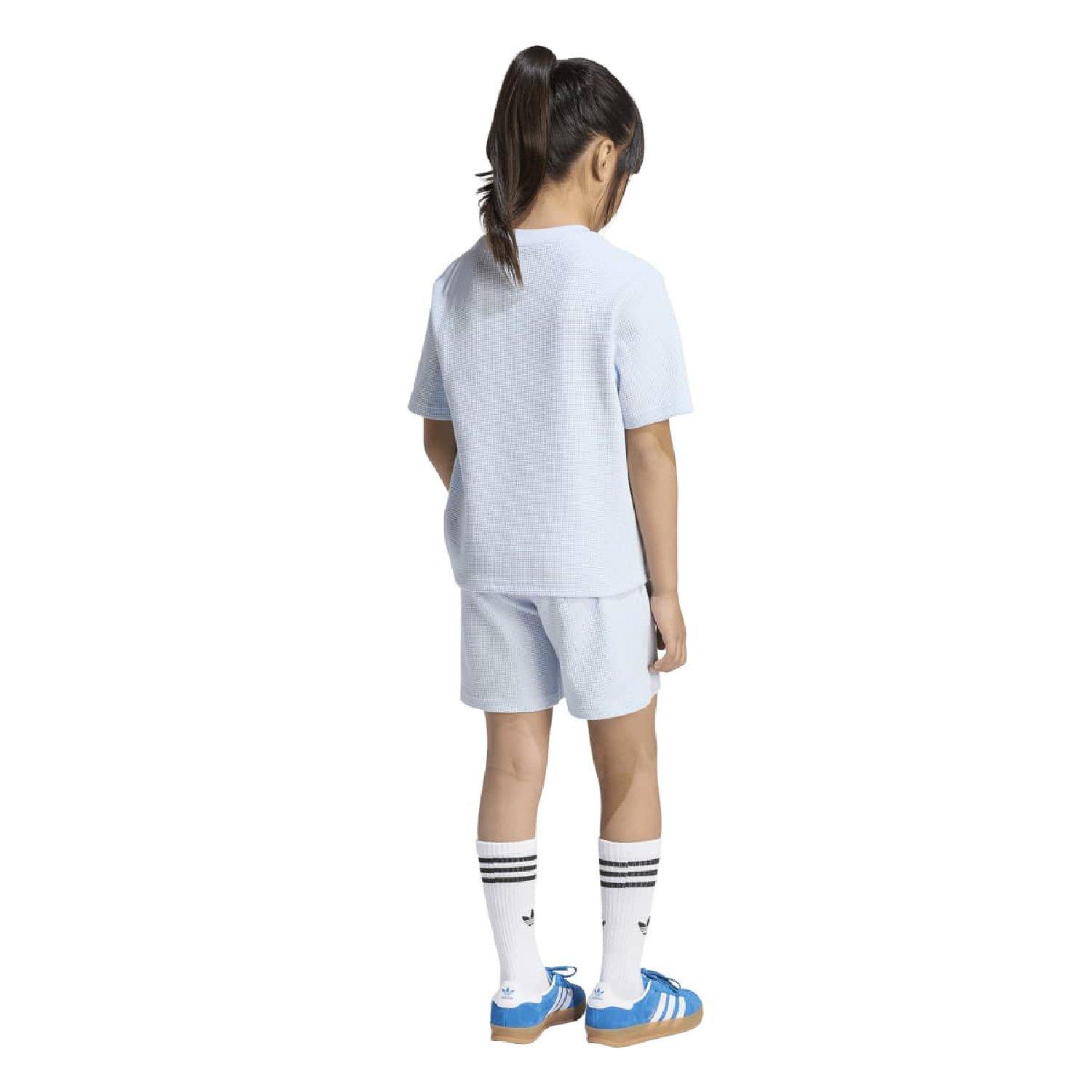 Crystal Sky - adidas Originals - adidas Originals Loose Waffle Short T- Shirt Set - 5