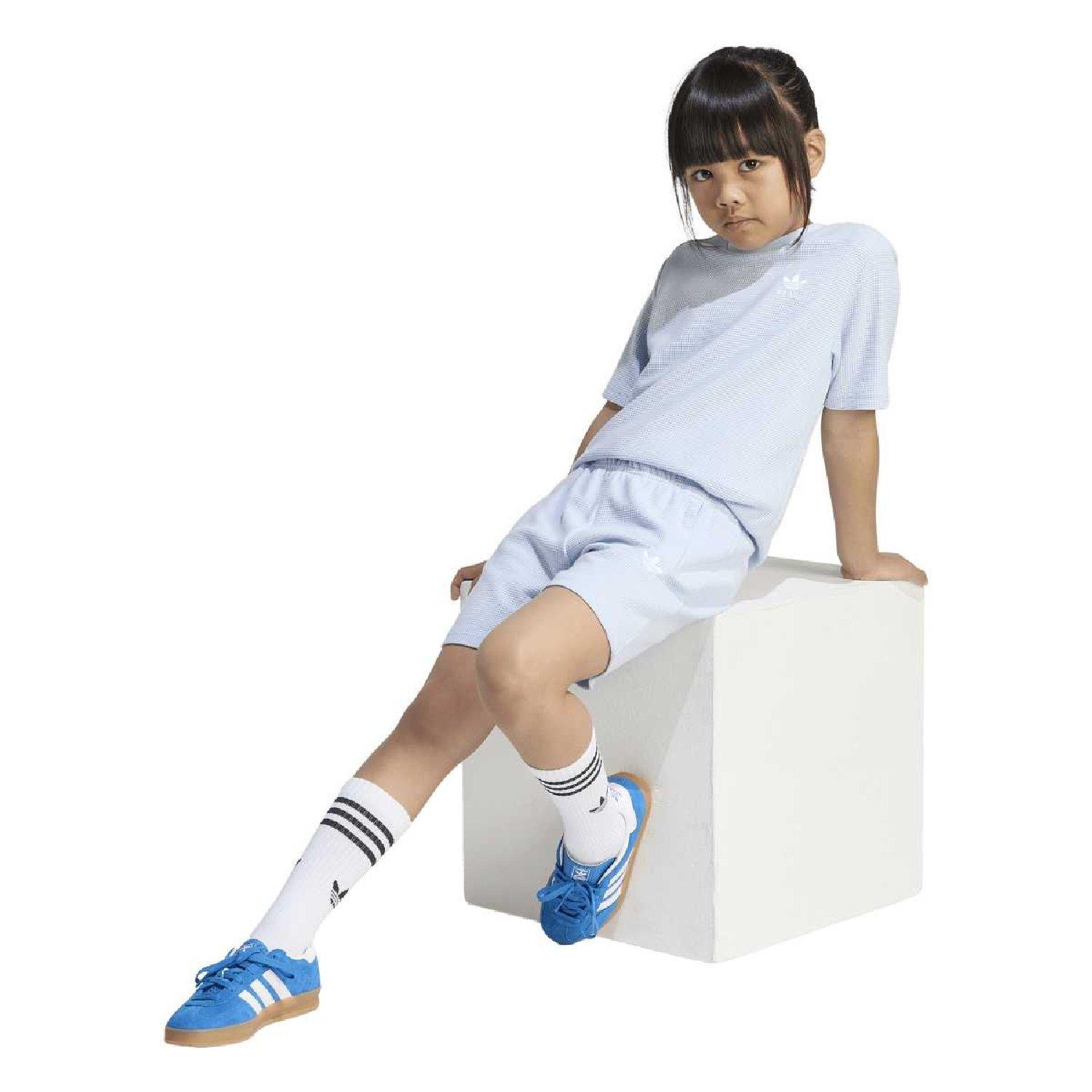 Crystal Sky - adidas Originals - adidas Originals Loose Waffle Short T- Shirt Set - 6