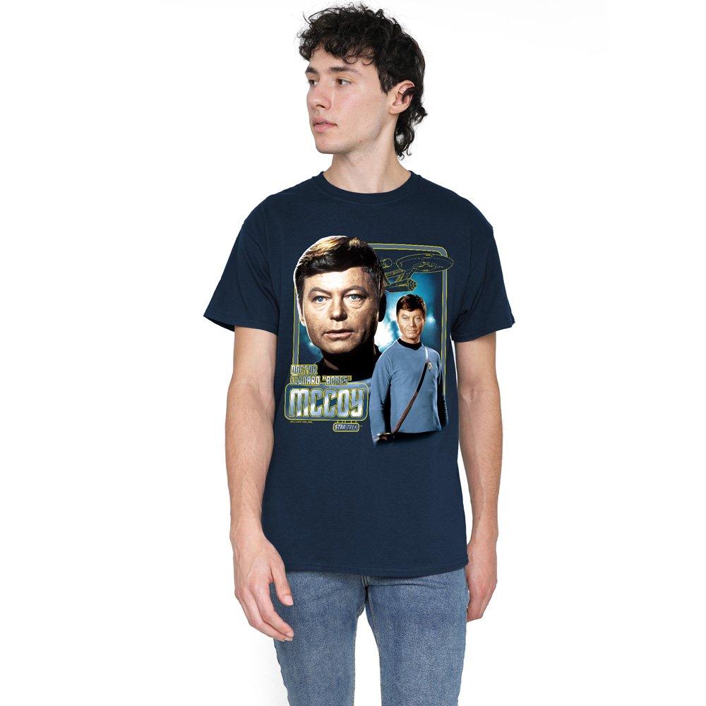 Navy - Star Trek - Star Trek Doctor Mccoy T Shirt Navy - 1