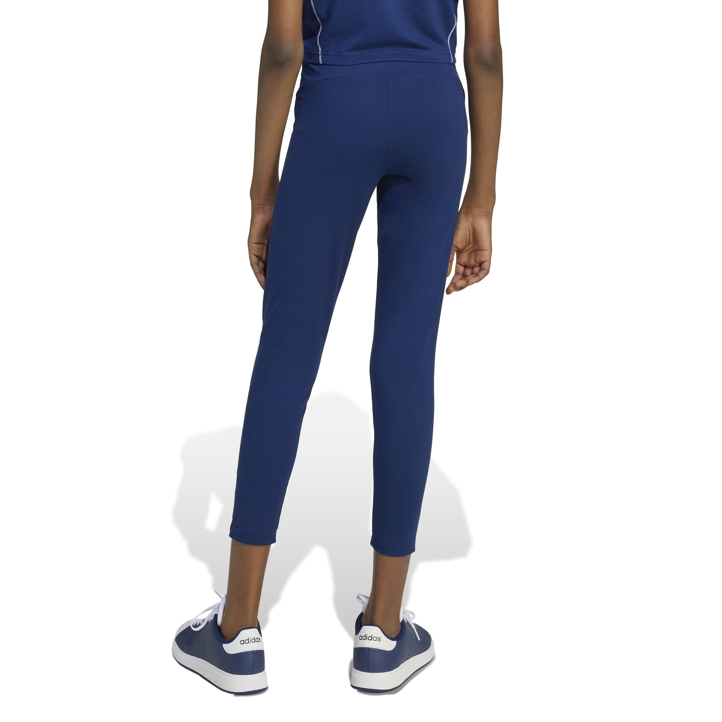 Blue/White - adidas - Train Essentials Collegiate Print Leggings Kids - 3