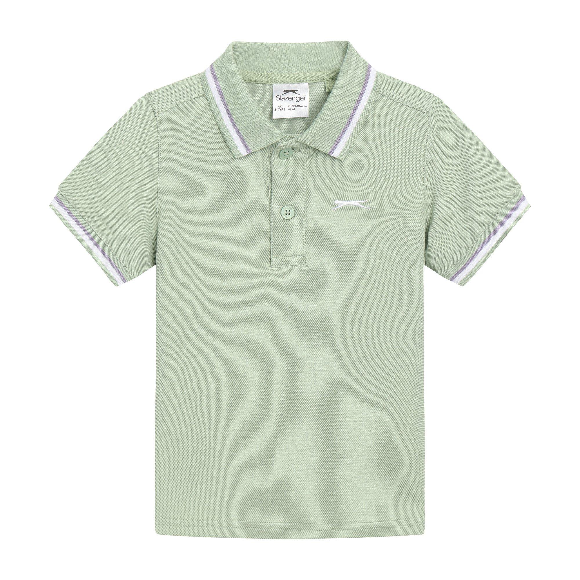 Light Mint - Slazenger - Tipped Polo Infant - 1