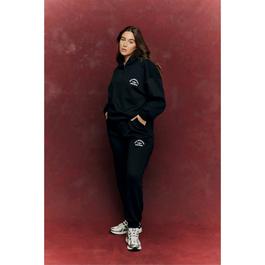 fITS Black Fits Embroidered Co-Ord Sweatshirt
