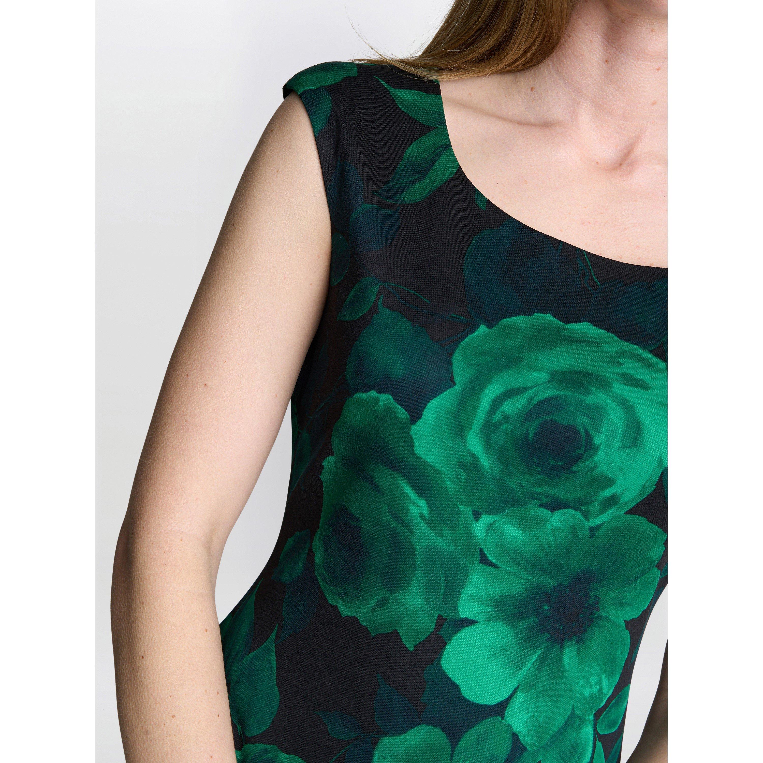 Emerald - Gina Bacconi - Women's Candice Floral Cocktail Dress - 5