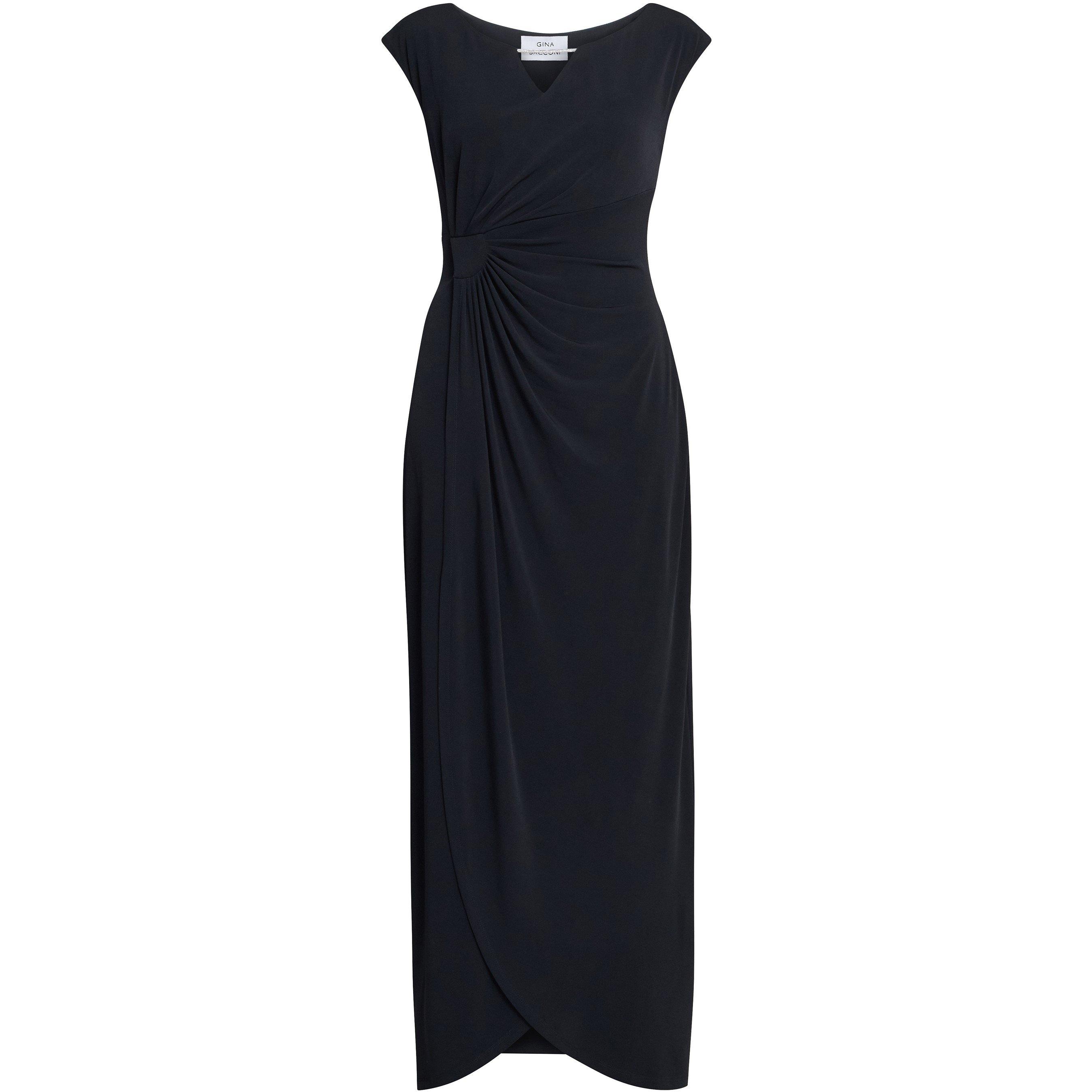 Gina Bacconi Women's Eileen Jersey Maxi Ball Gown - Black - 20