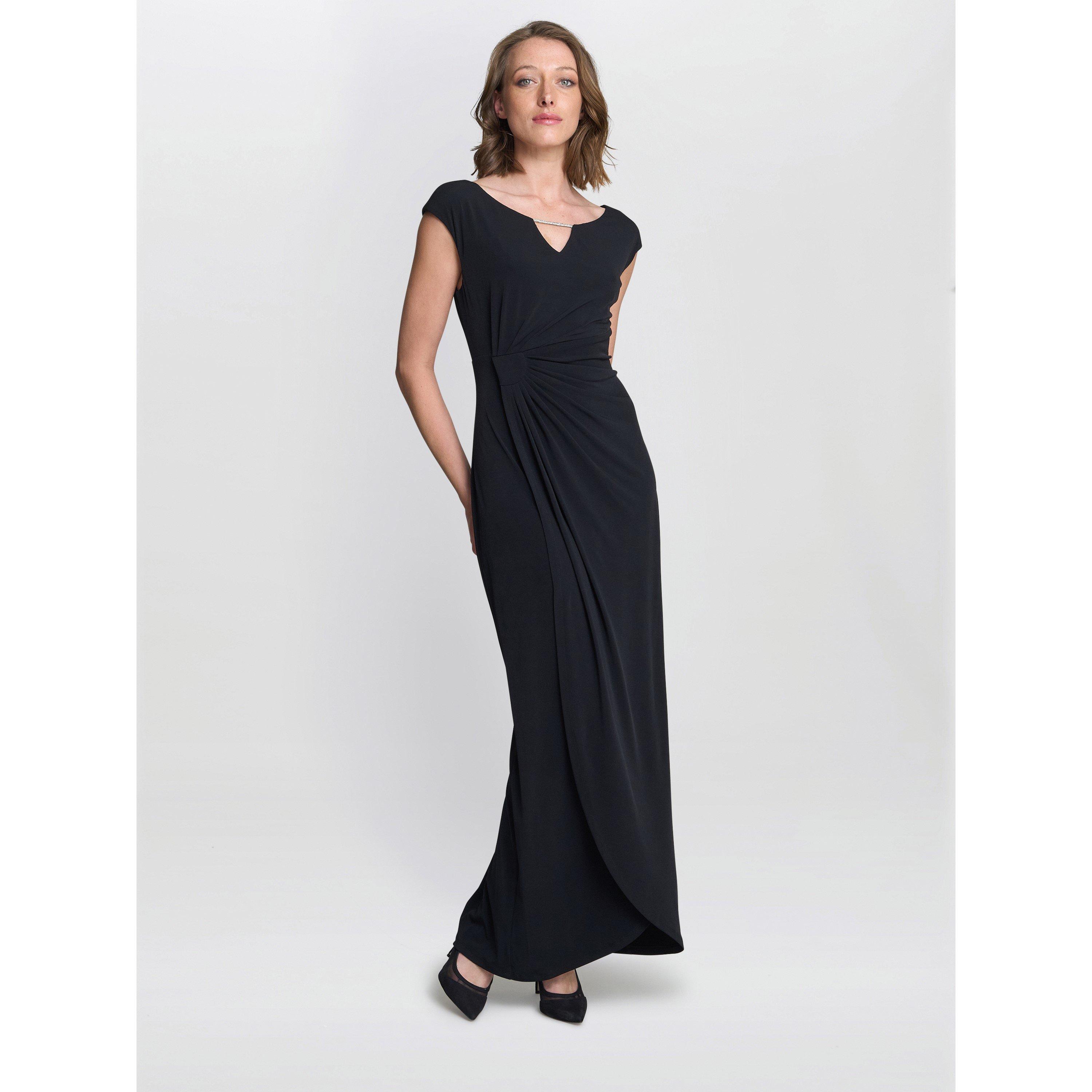 Black - Gina Bacconi - Women's Eileen Jersey Maxi Ball Gown - 2