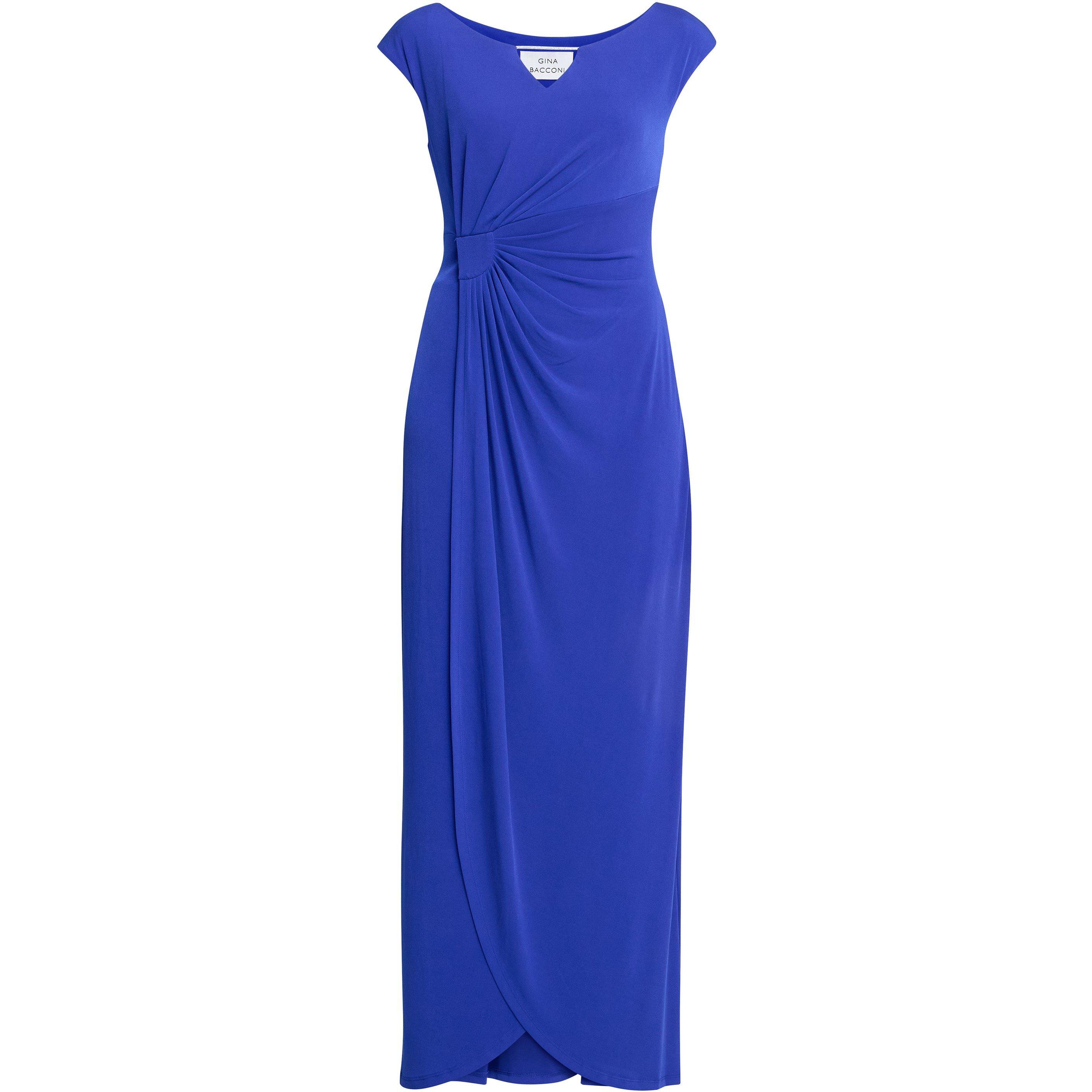 Cobalt - Gina Bacconi - Women's Eileen Jersey Maxi Ball Gown - 1