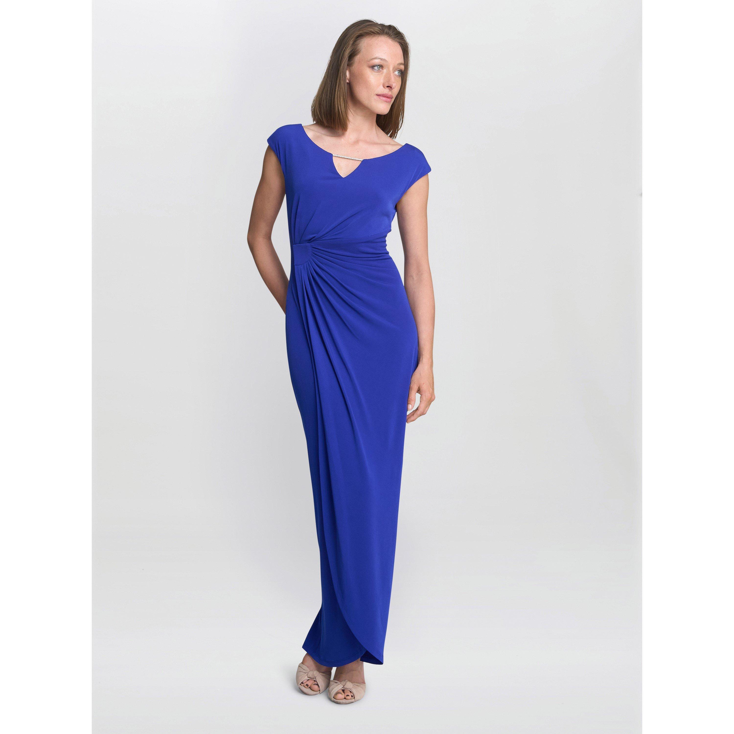 Cobalt - Gina Bacconi - Women's Eileen Jersey Maxi Ball Gown - 4