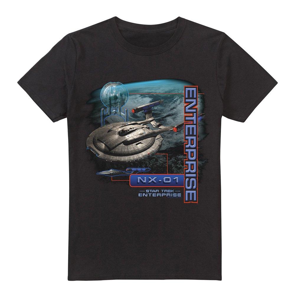 Black - Star Trek - Star Trek Enterprise Nx 01 T Shirt Black - 4