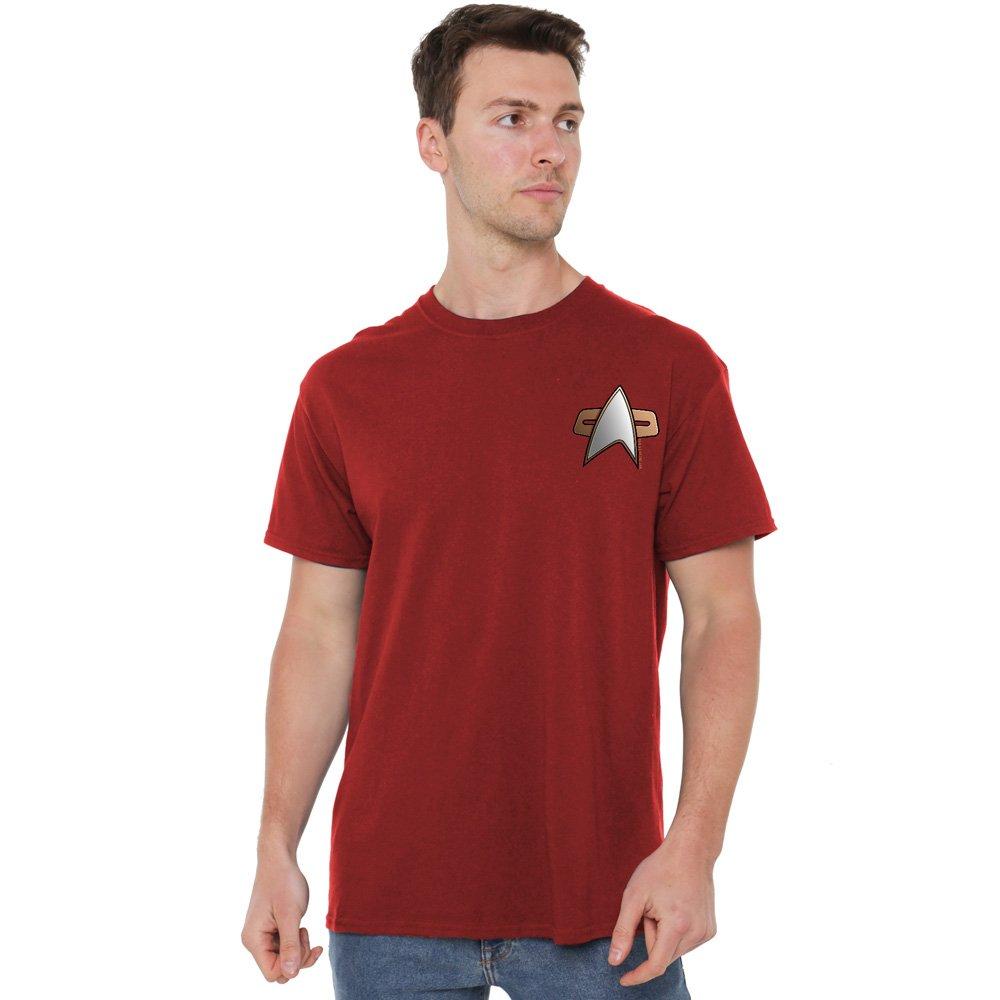 Red - Star Trek - Star Trek Ds9 Command Emblem T Shirt Cardinal - 1