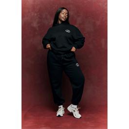 fITS Black Fits Embroidered Co-Ord Joggers