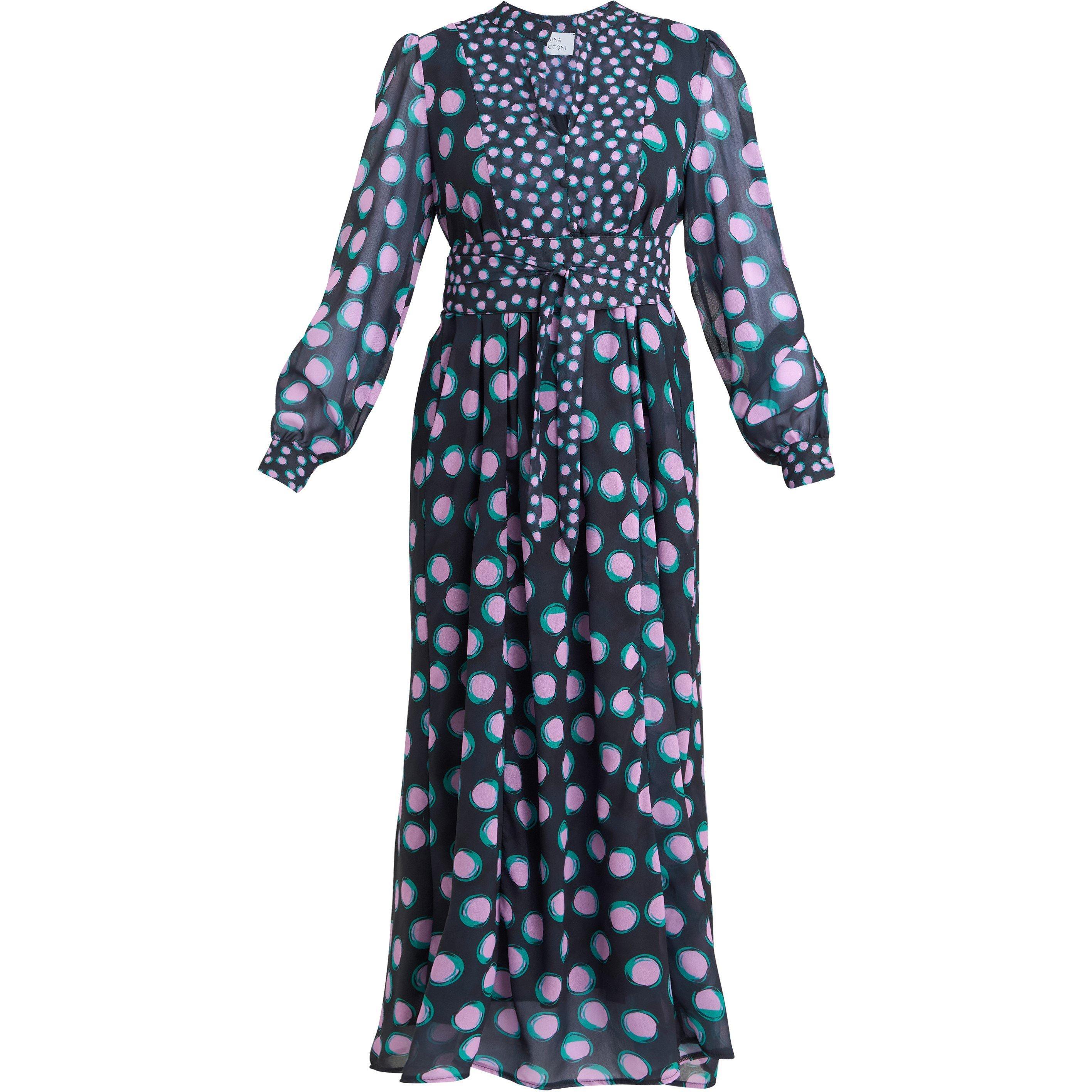 Gina Bacconi Women's Renata Boho Dress - Black / Pink - S